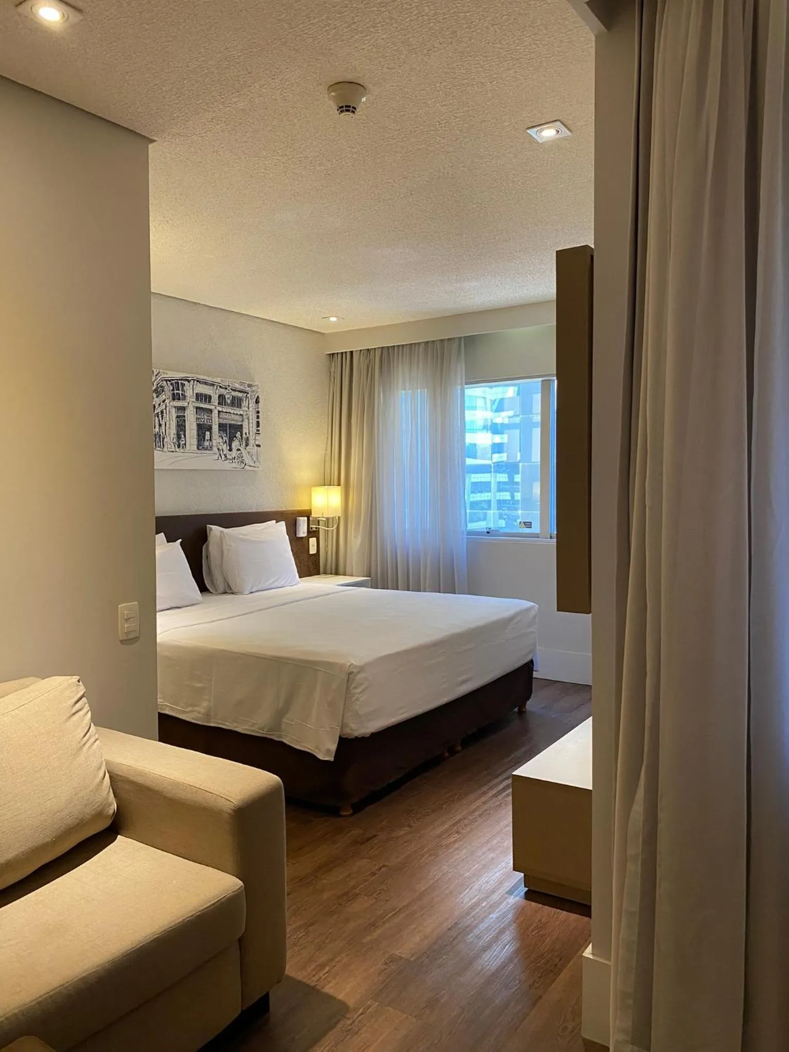 Bed in Hotel Transamerica Berrini