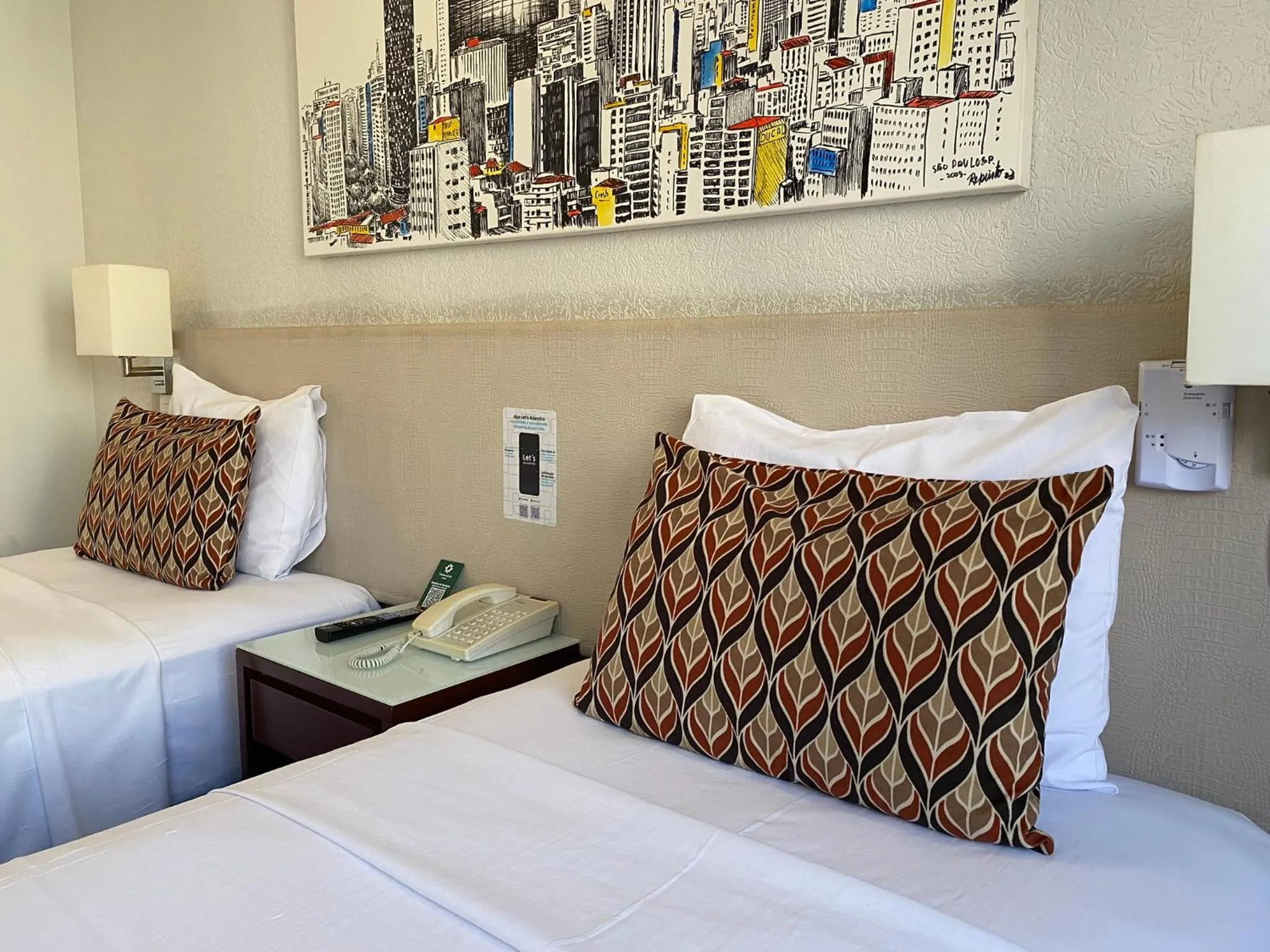 Bed in Hotel Transamerica Berrini