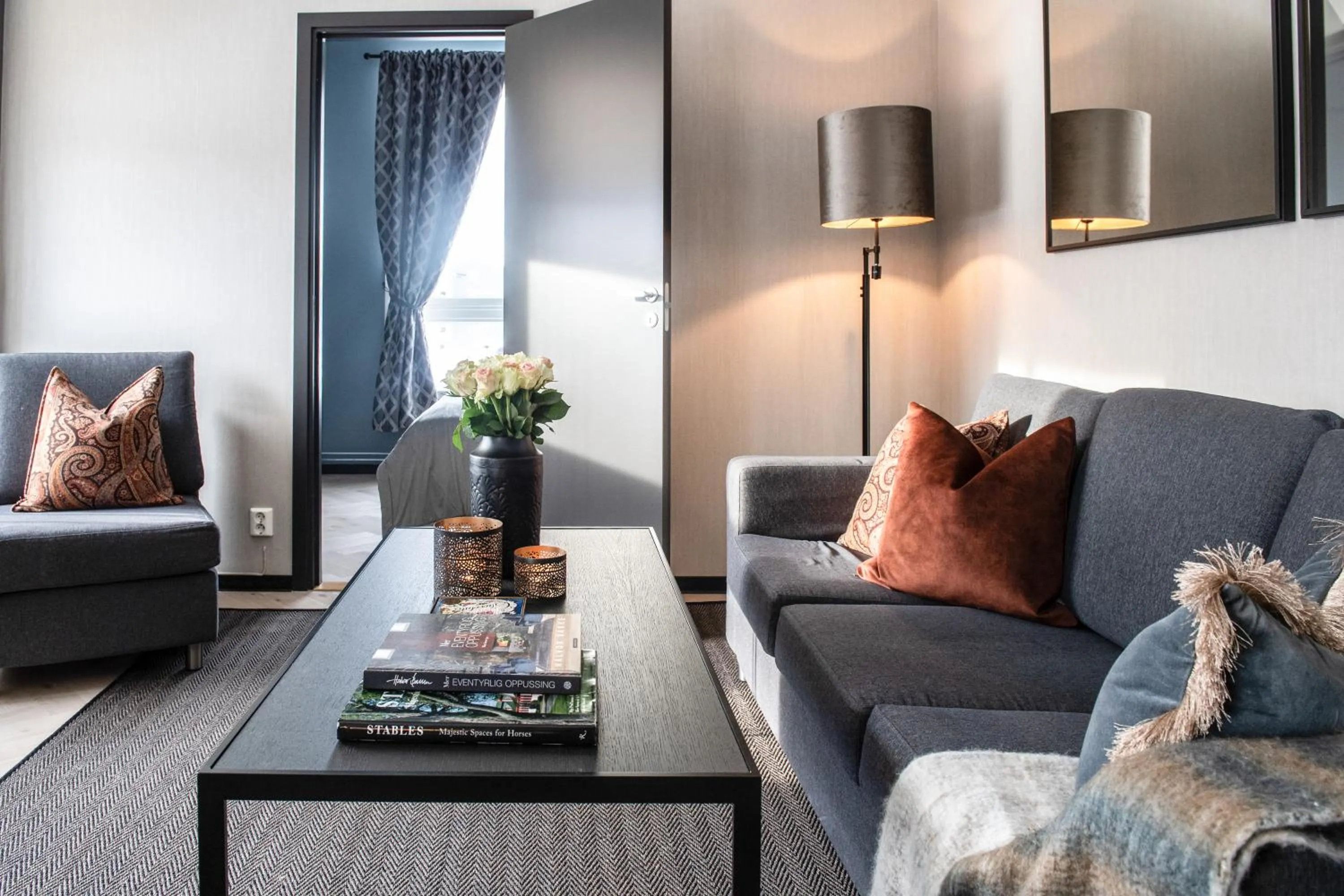 Living room in Origo Leilighetshotell