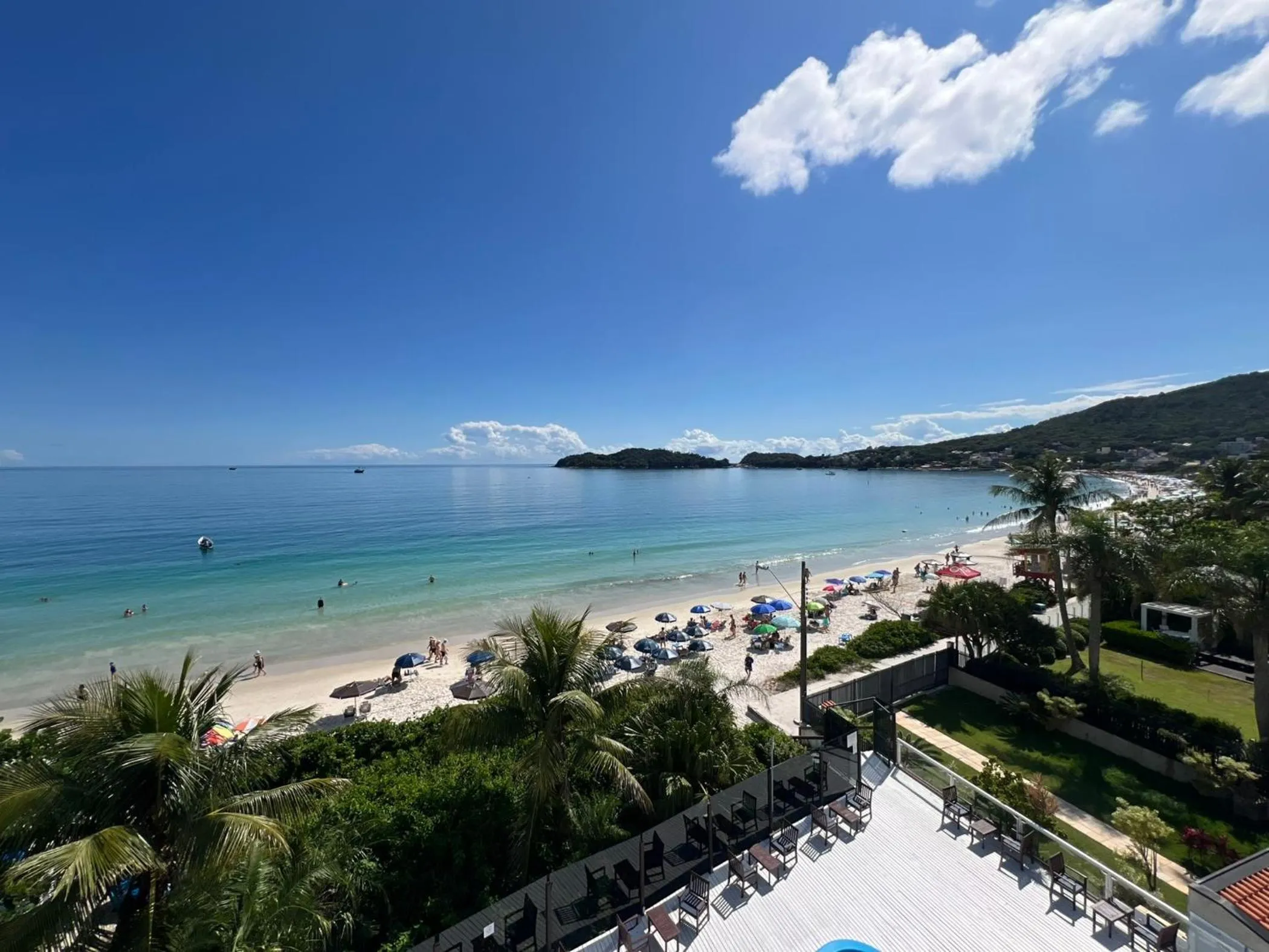 Bird's eye view in Bombinhas Blue Suítes