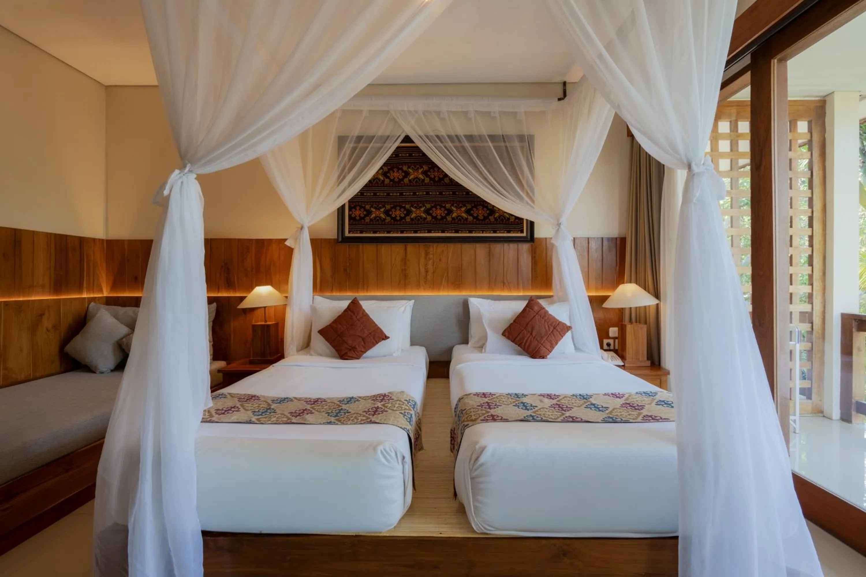 Bed in Pertiwi Bisma Ubud