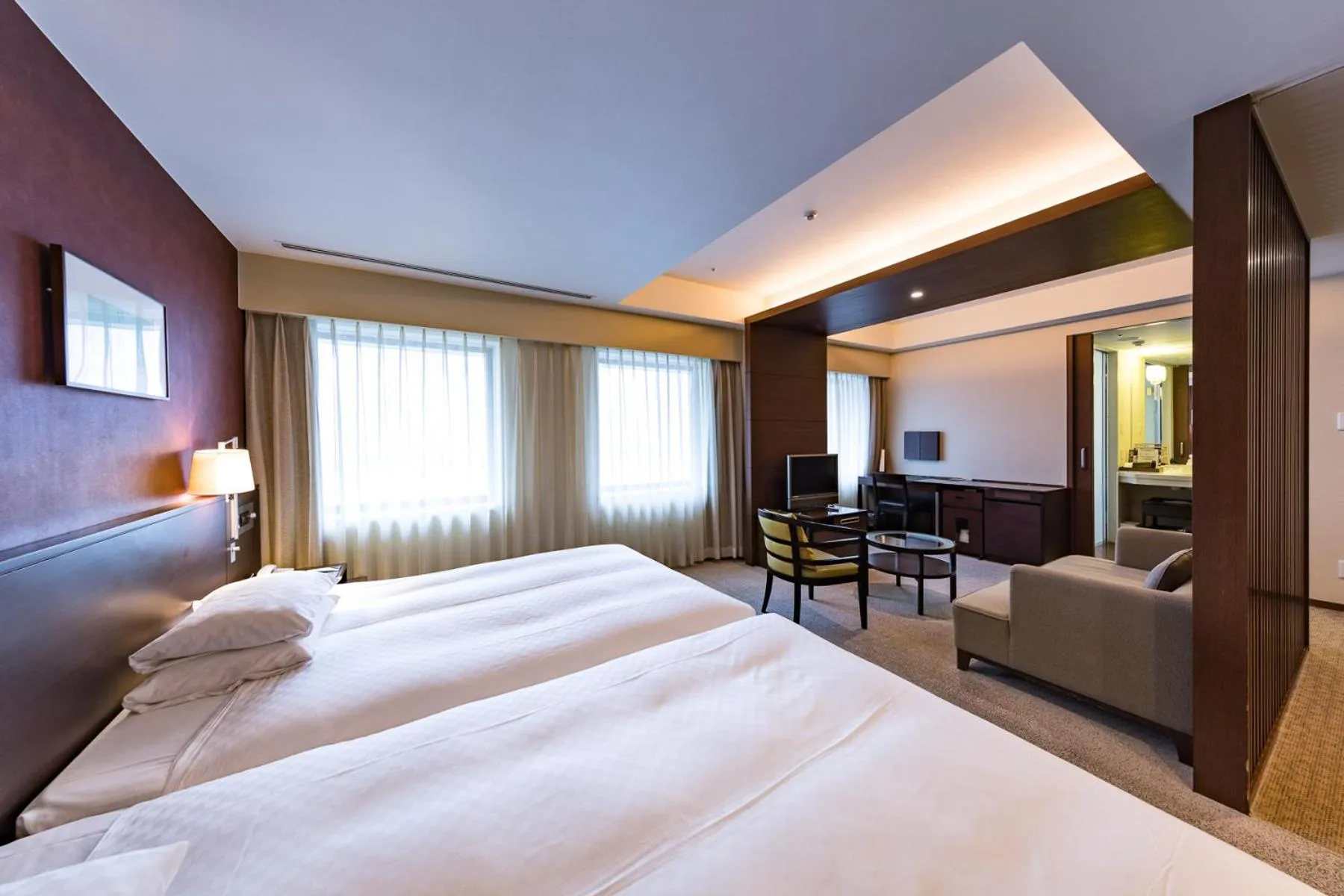 Bed in Centrair Hotel