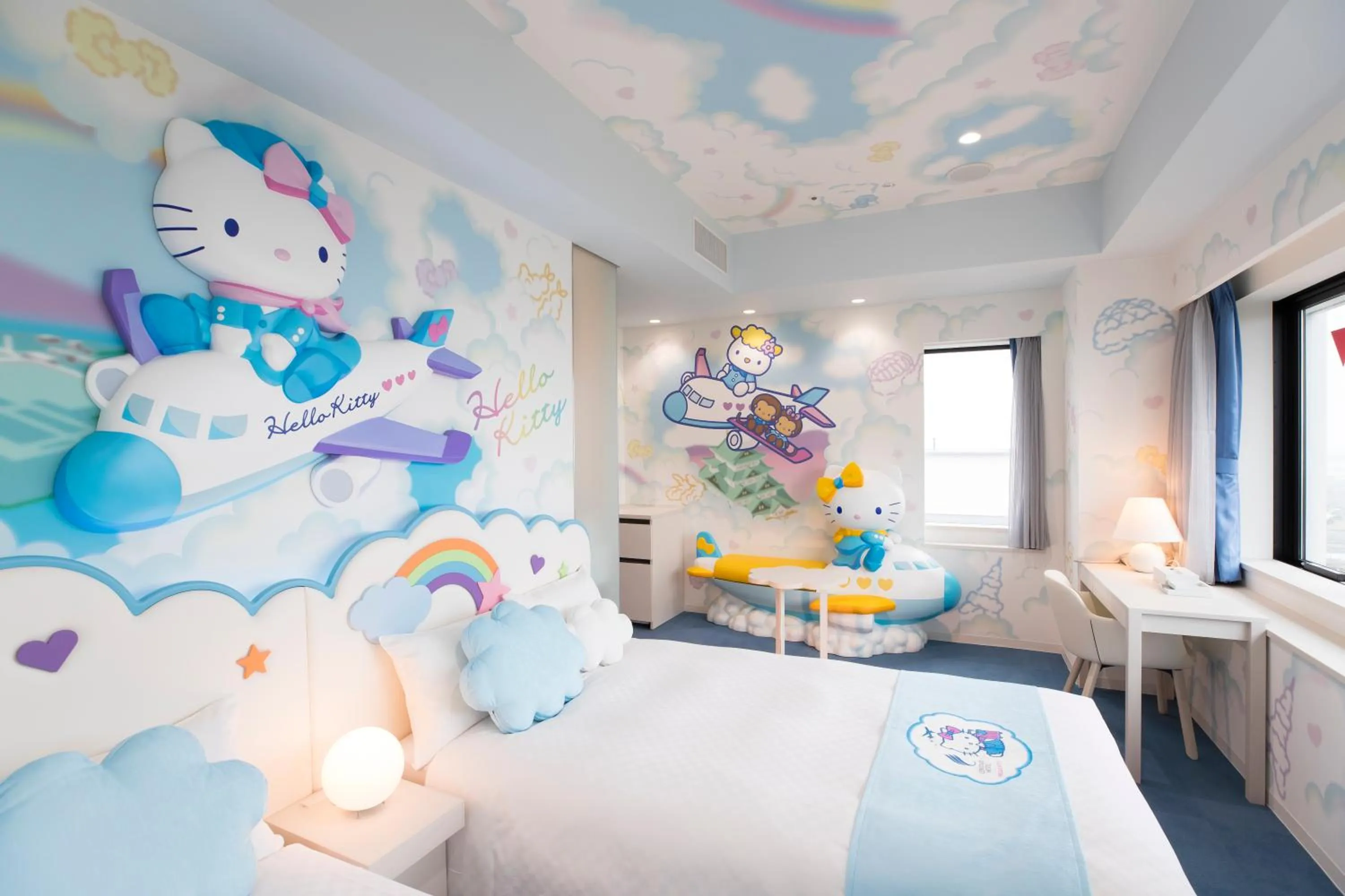 Bed in Centrair Hotel