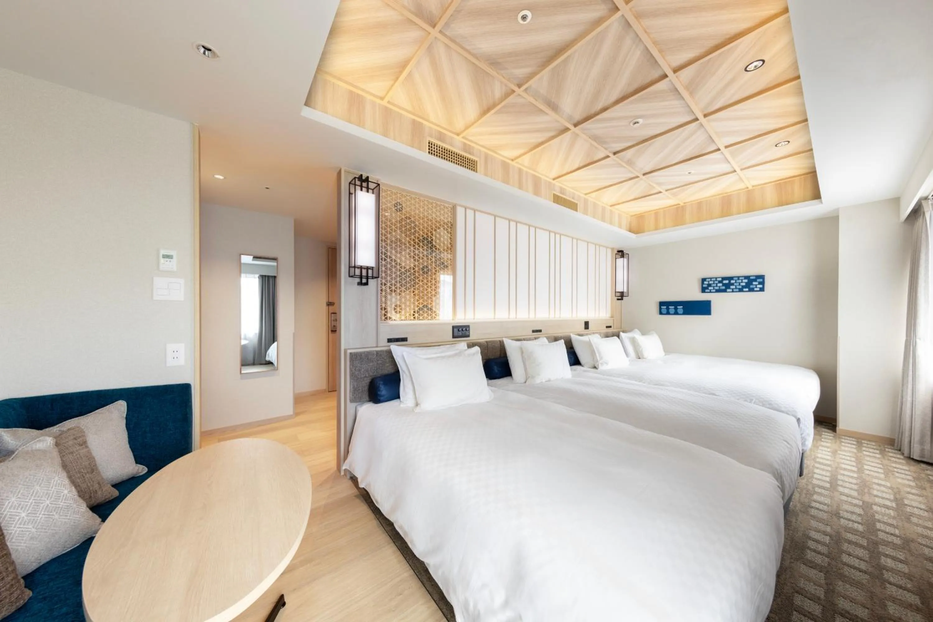 Bed in Centrair Hotel