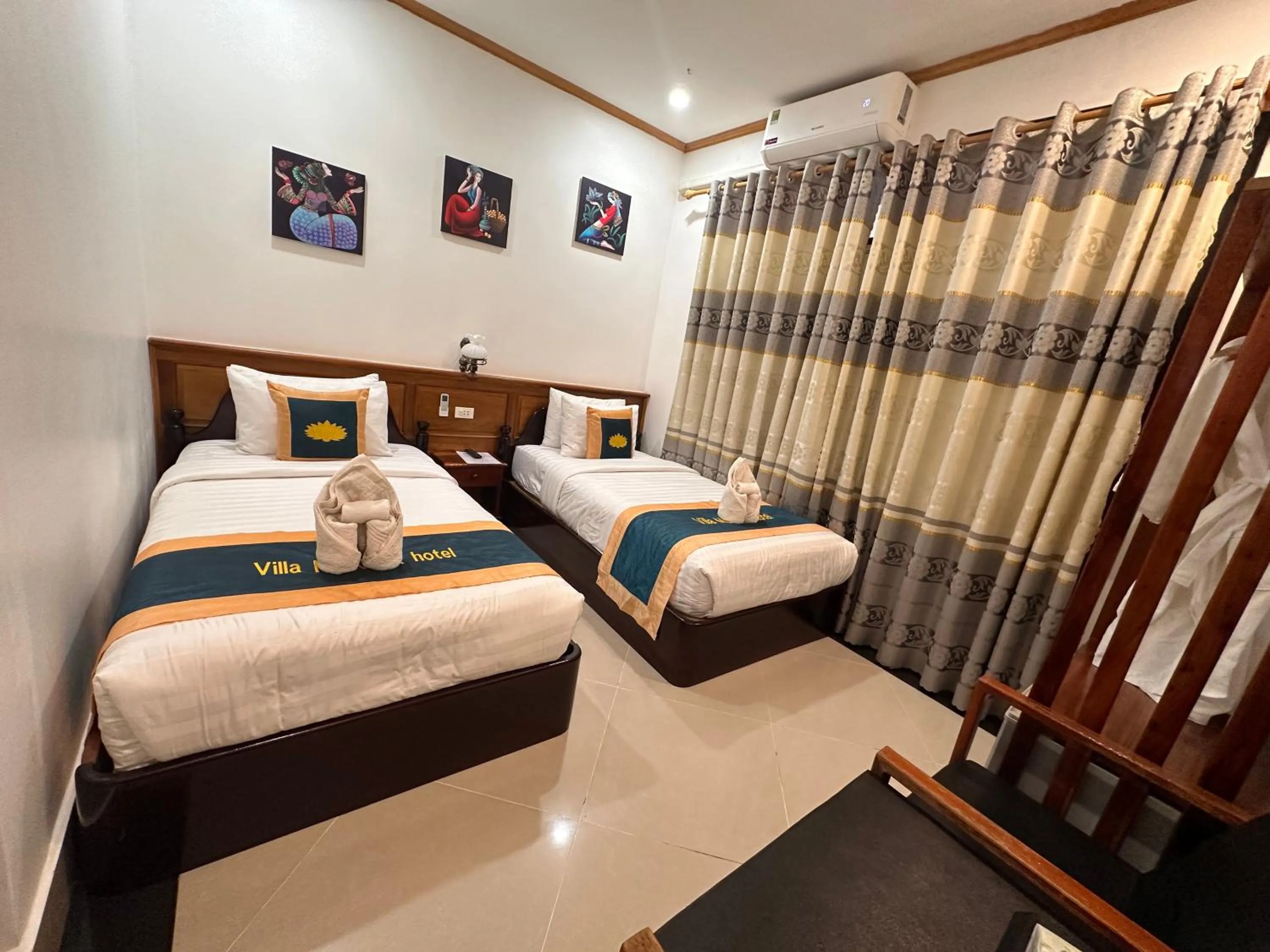 Bed in Villa Mahasok hotel