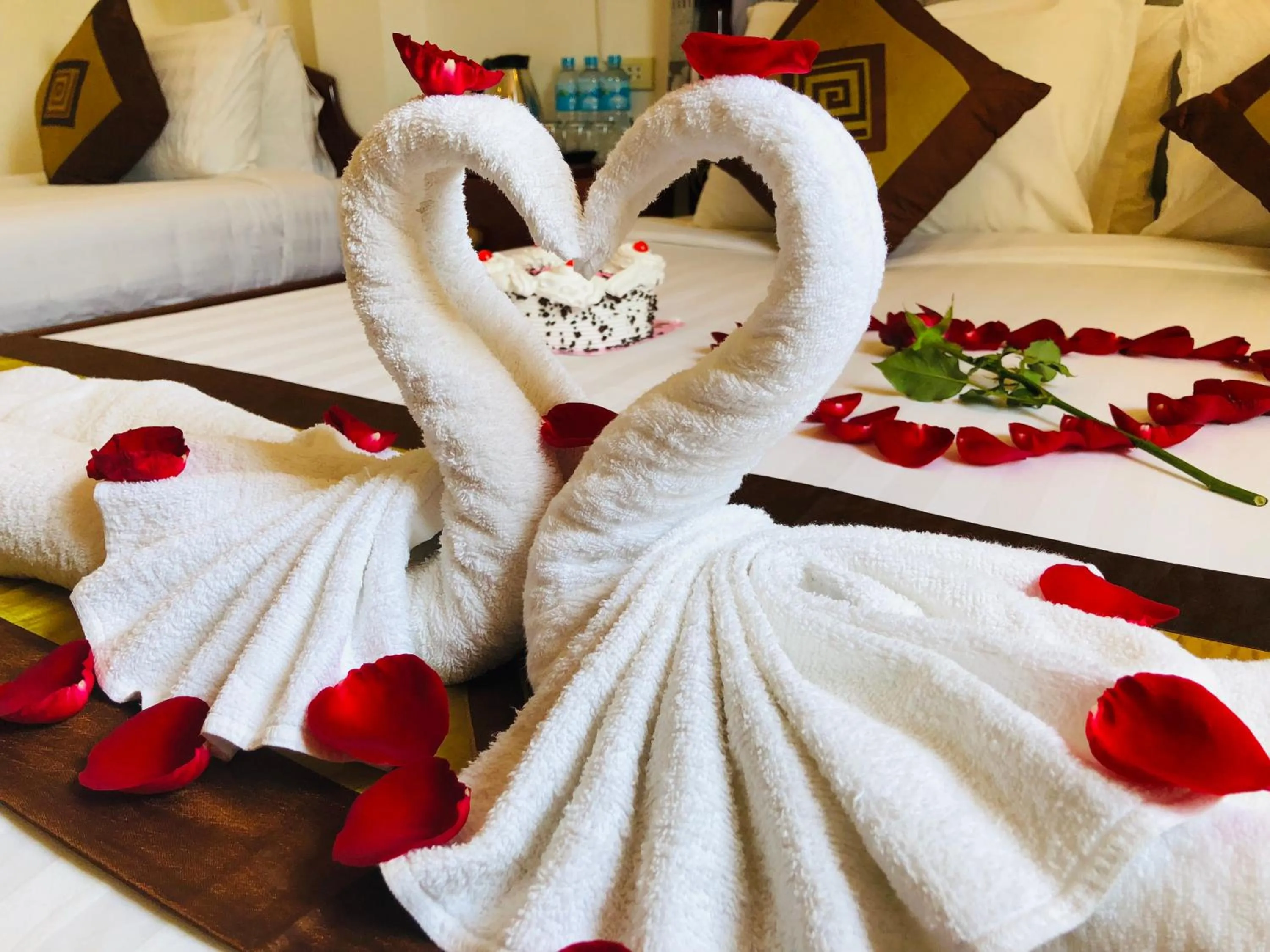 Bed in Villa Mahasok hotel