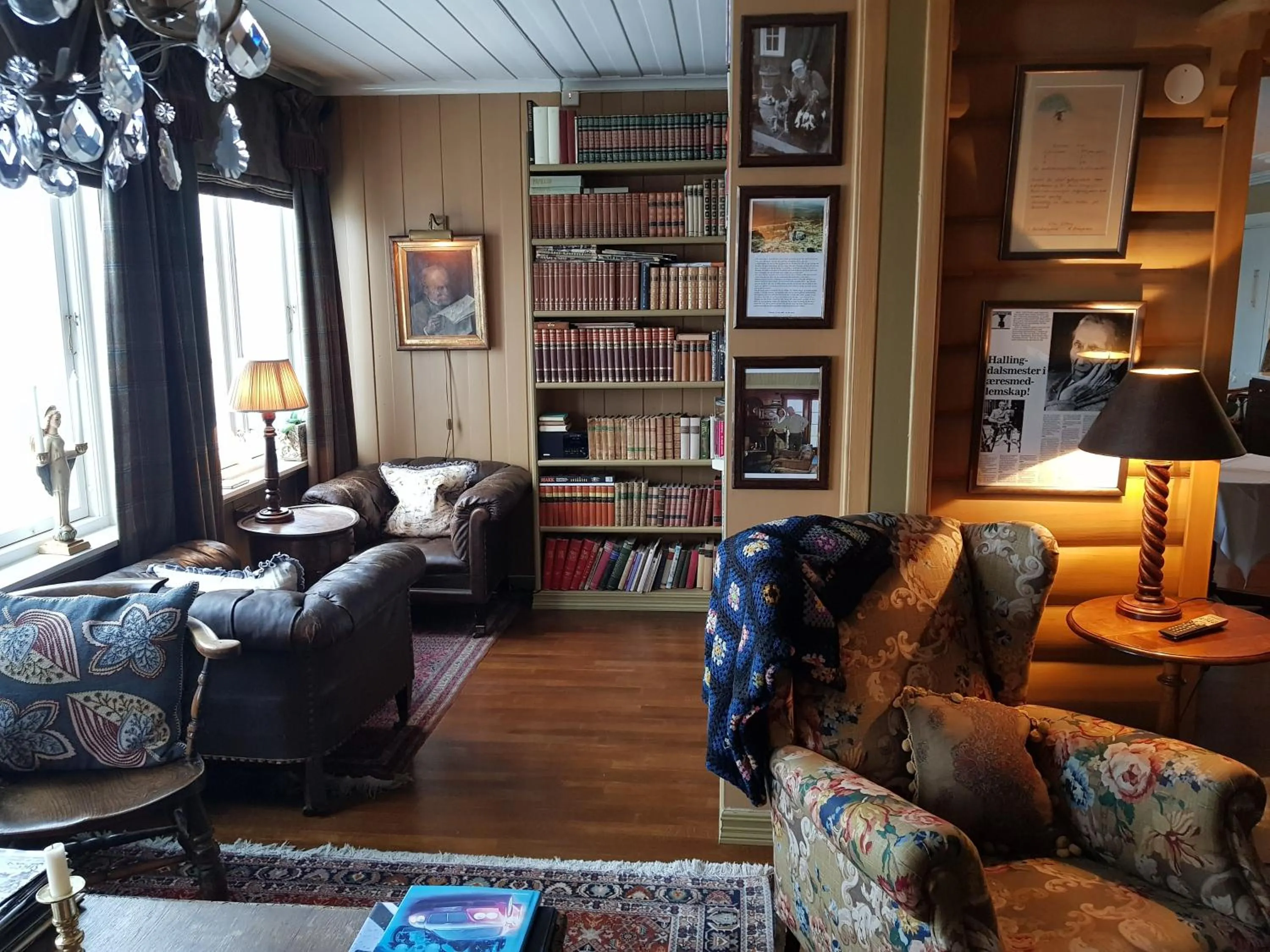 Library in Geilo Mountain Lodge