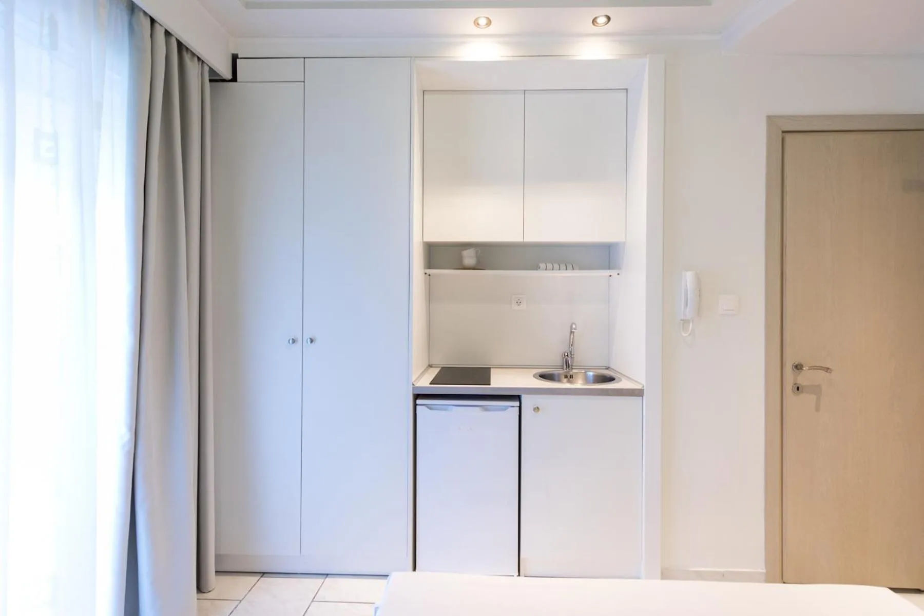 Kitchen or kitchenette in Hotel Melissanthi