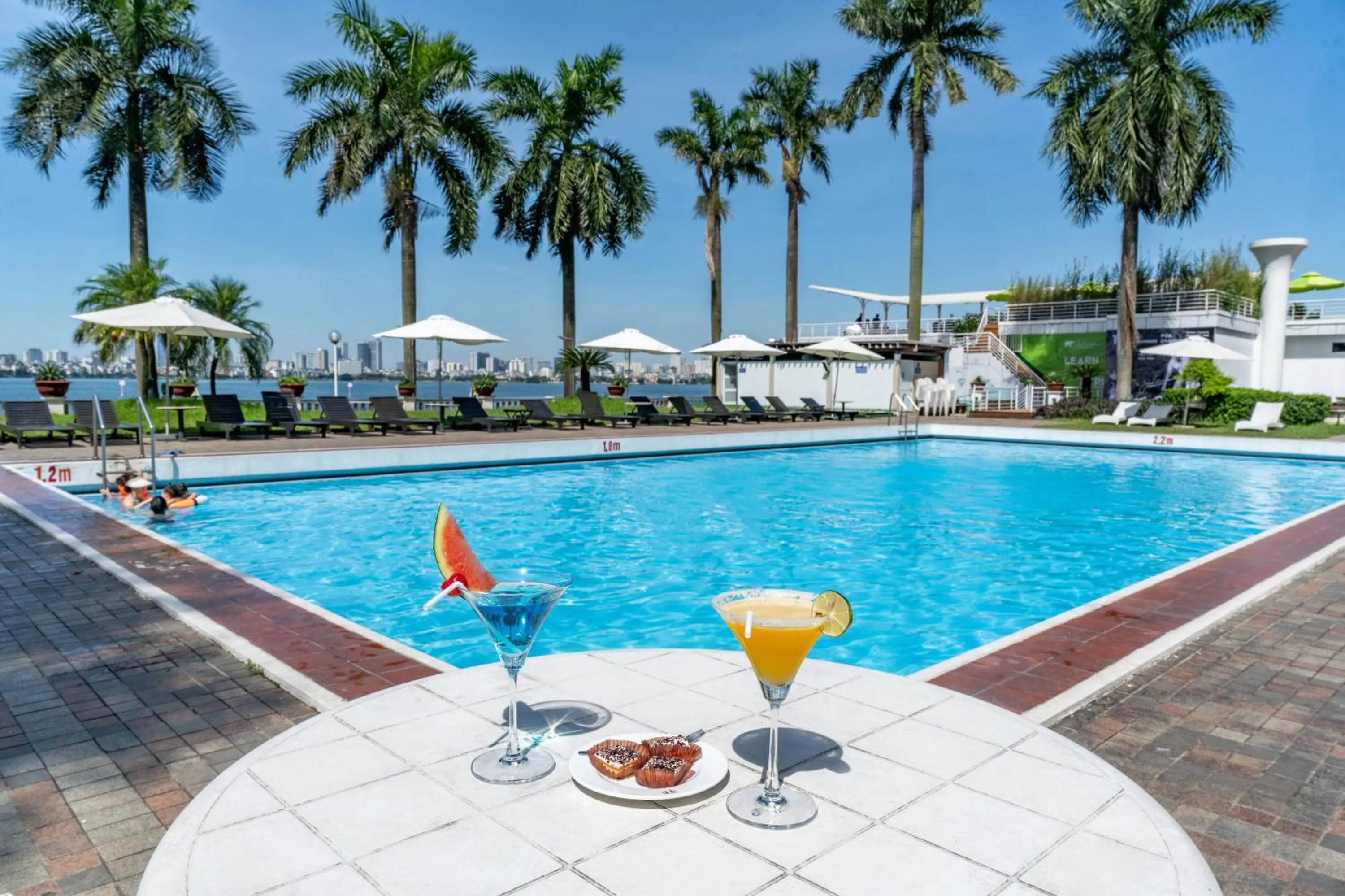 Swimming pool in Thang Loi Hotel Hanoi