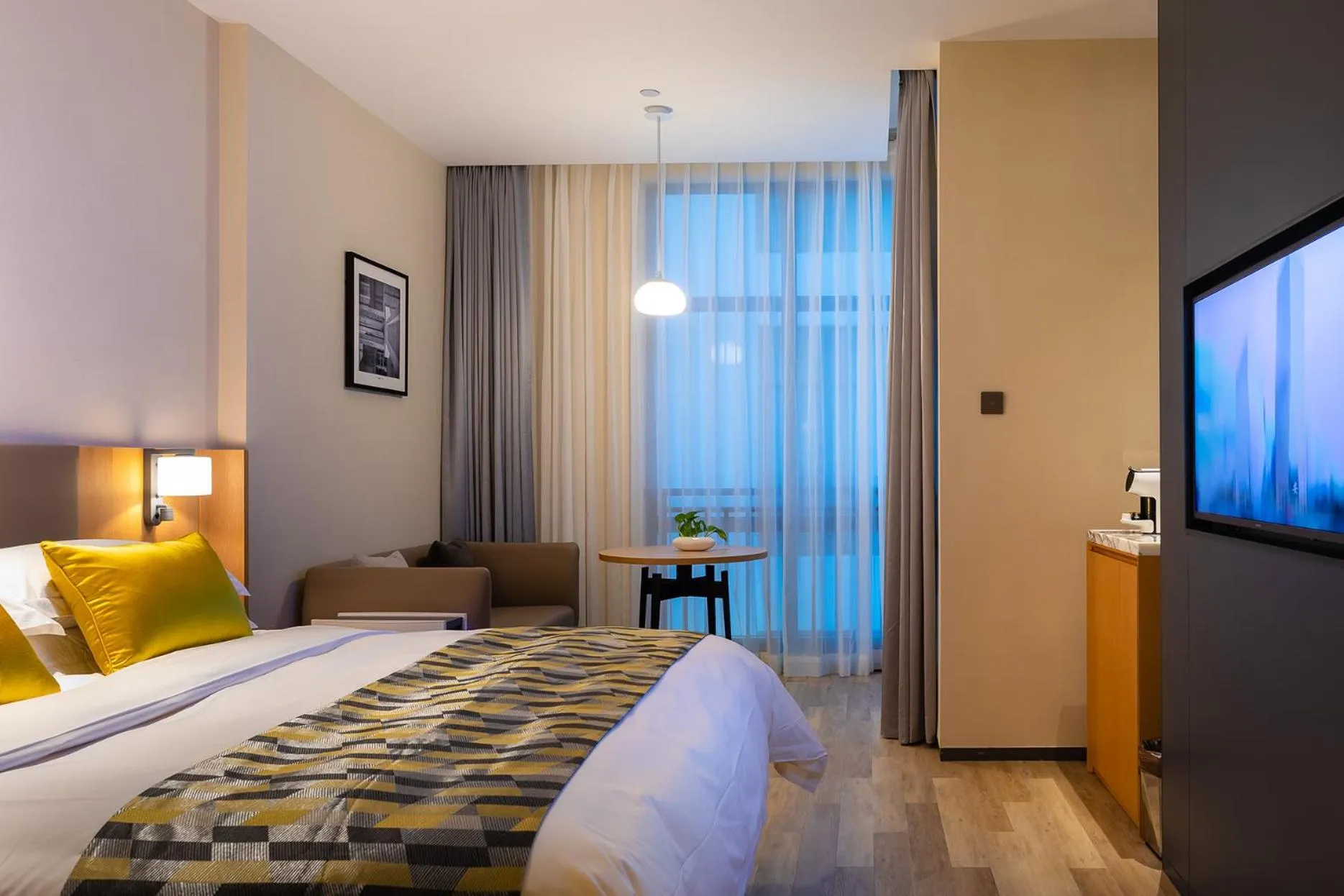 Bedroom, Bed in Narada ResortSpa Nanxun Giant