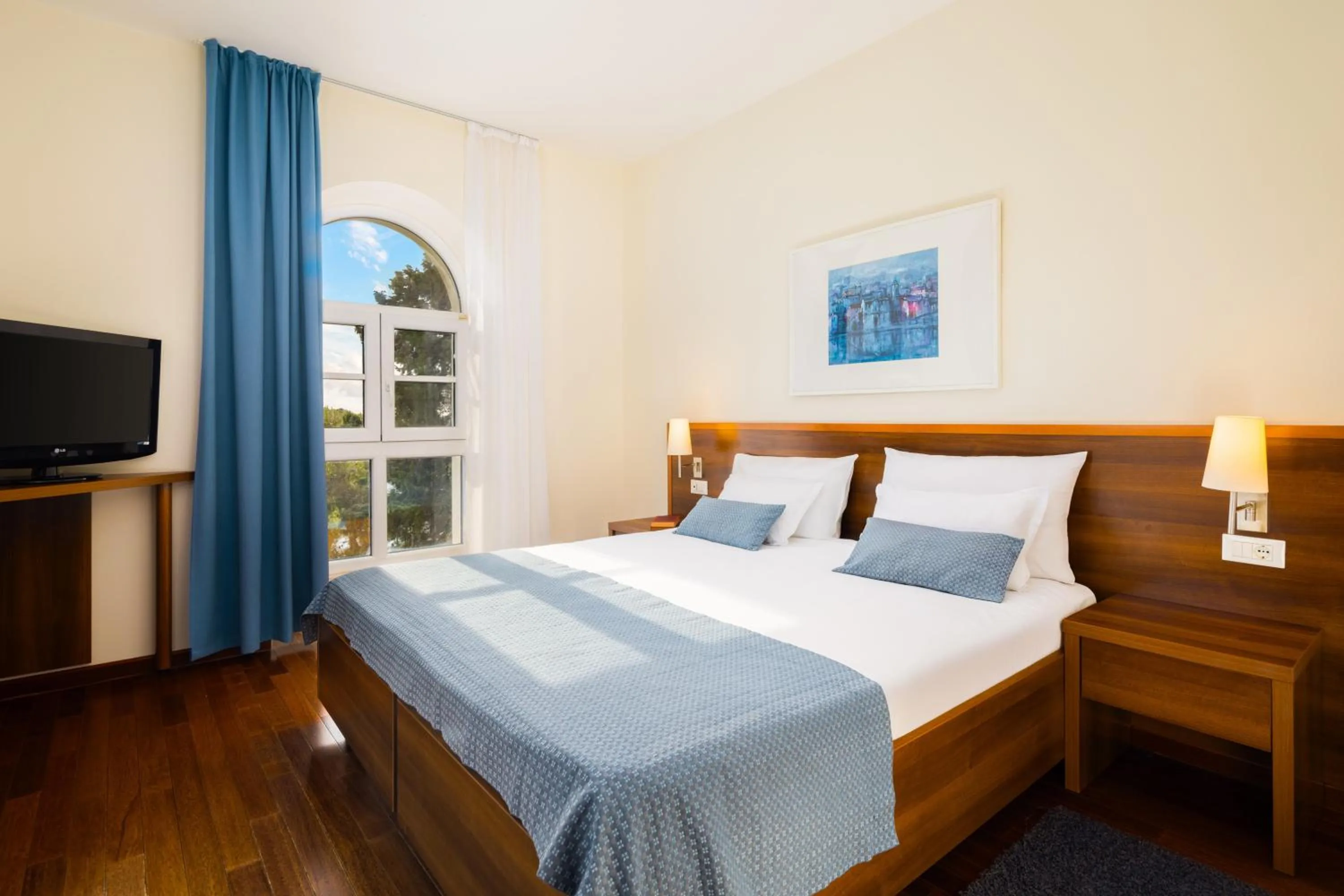 Bed in Aminess Vival Velaris Resort