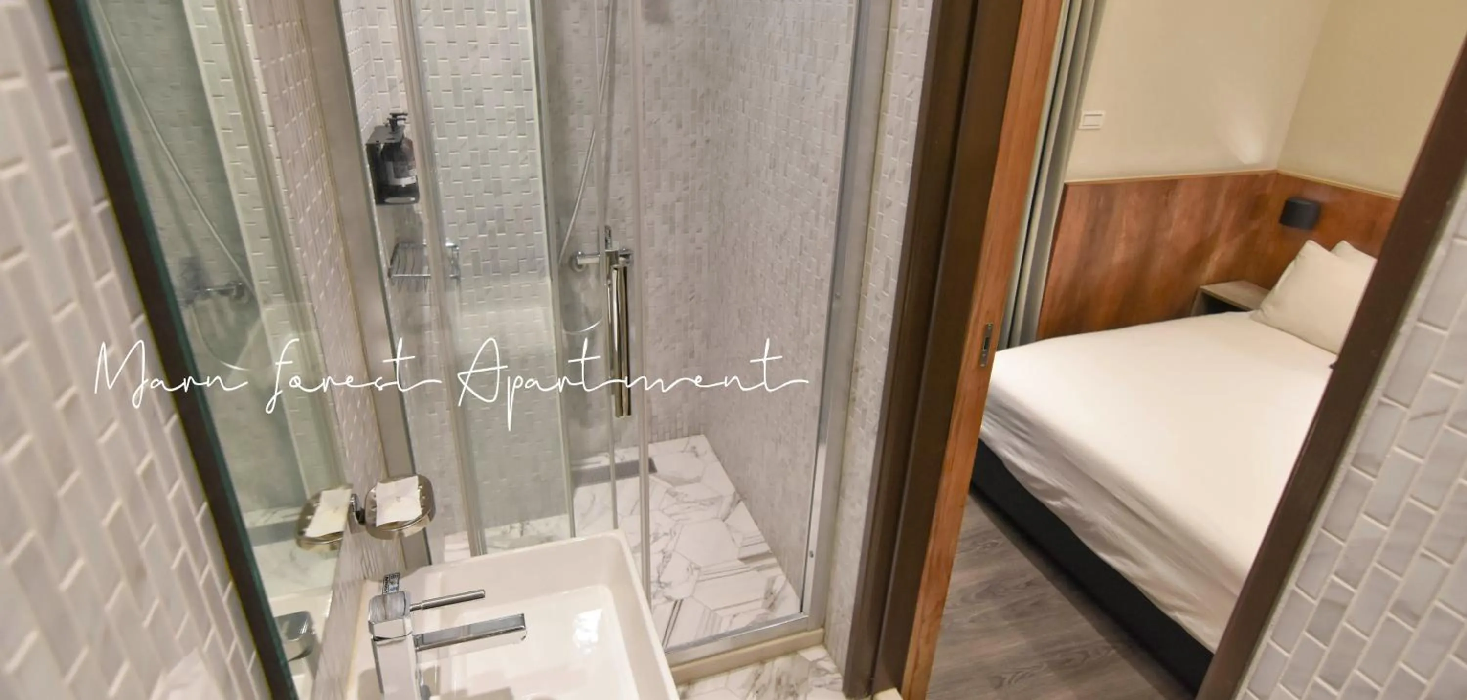 Bed in Morn forest apartment