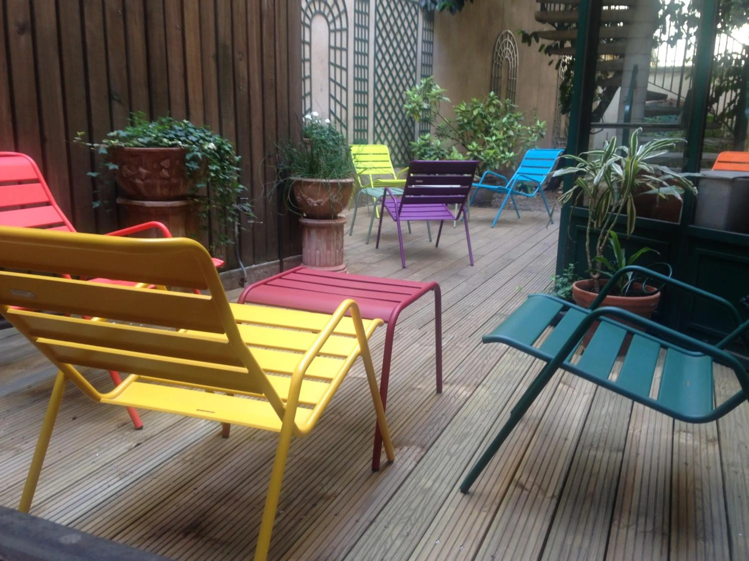 Patio in Hôtel Relais Monceau