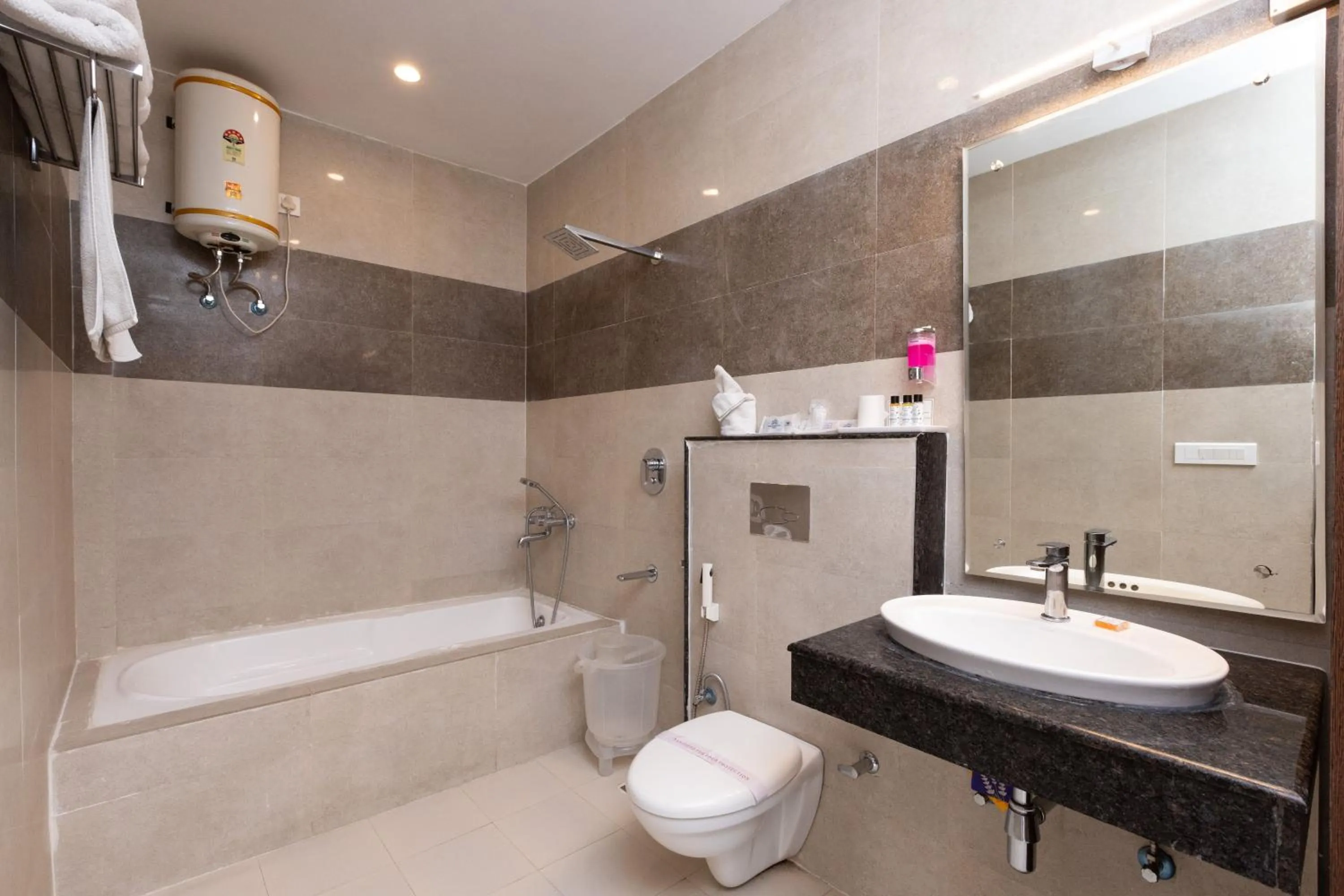 Bathroom in Indira Nikunj Rubystone Exotic