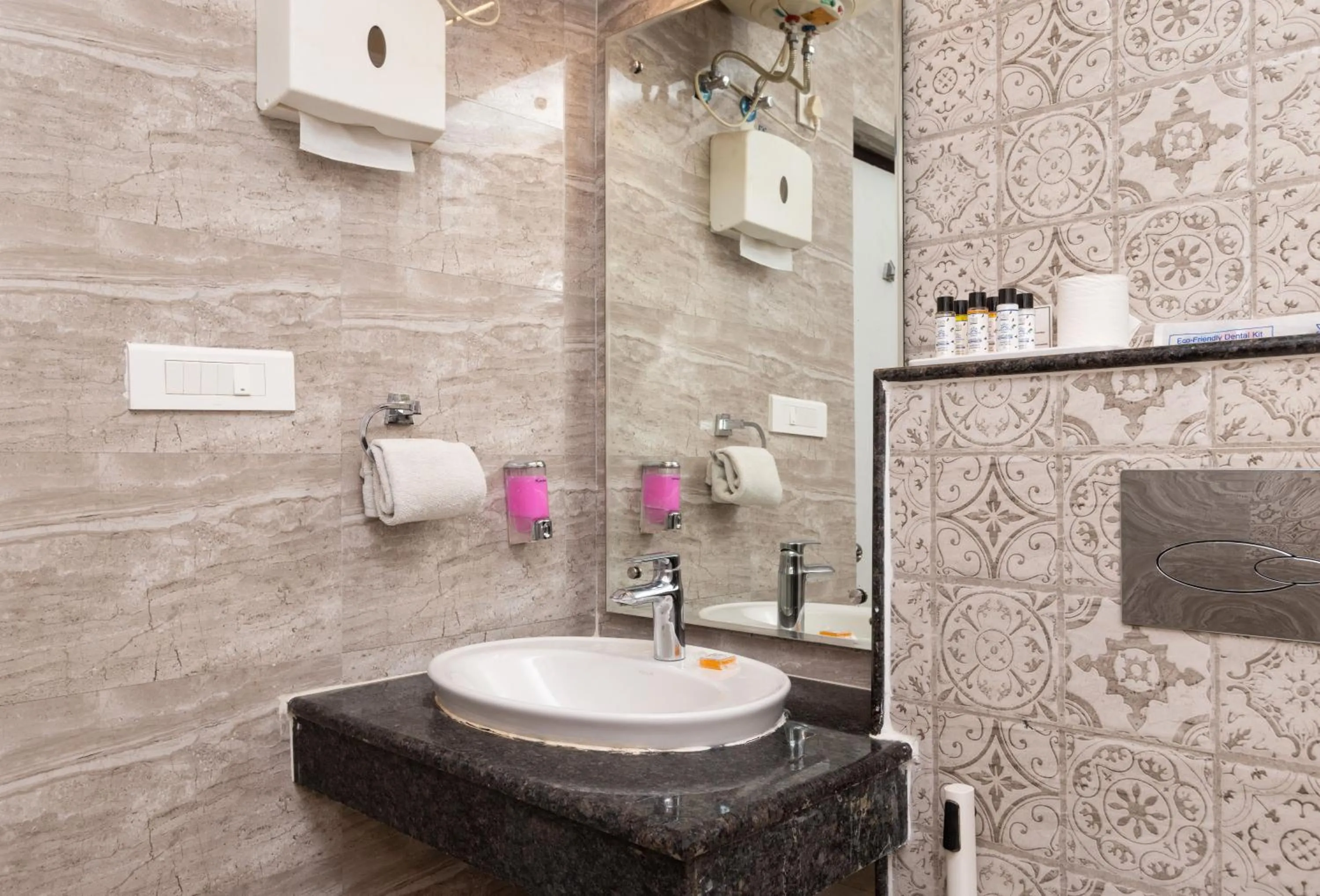 Bathroom in Indira Nikunj Rubystone Exotic