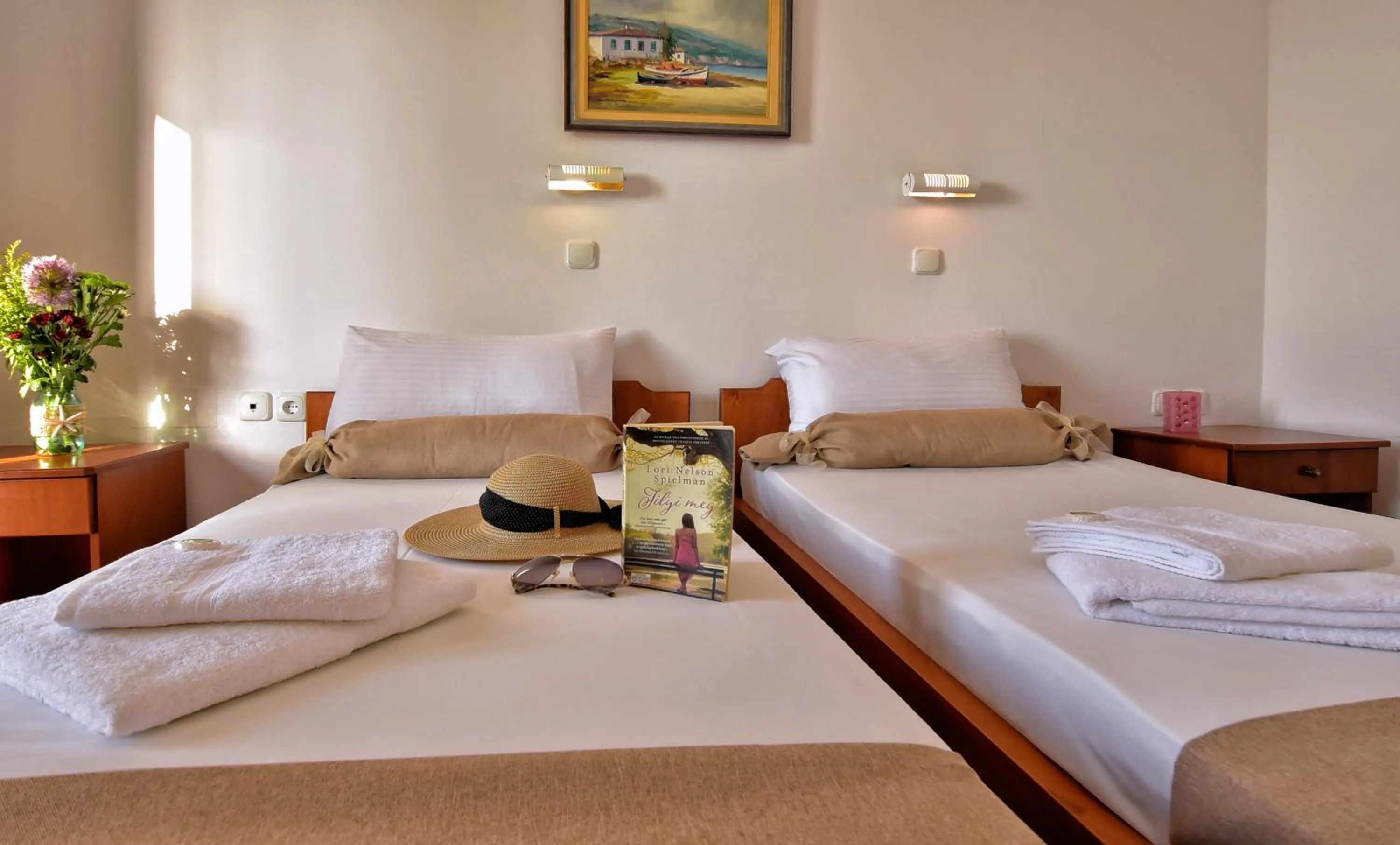 Bedroom in Aspri Petra Apartments