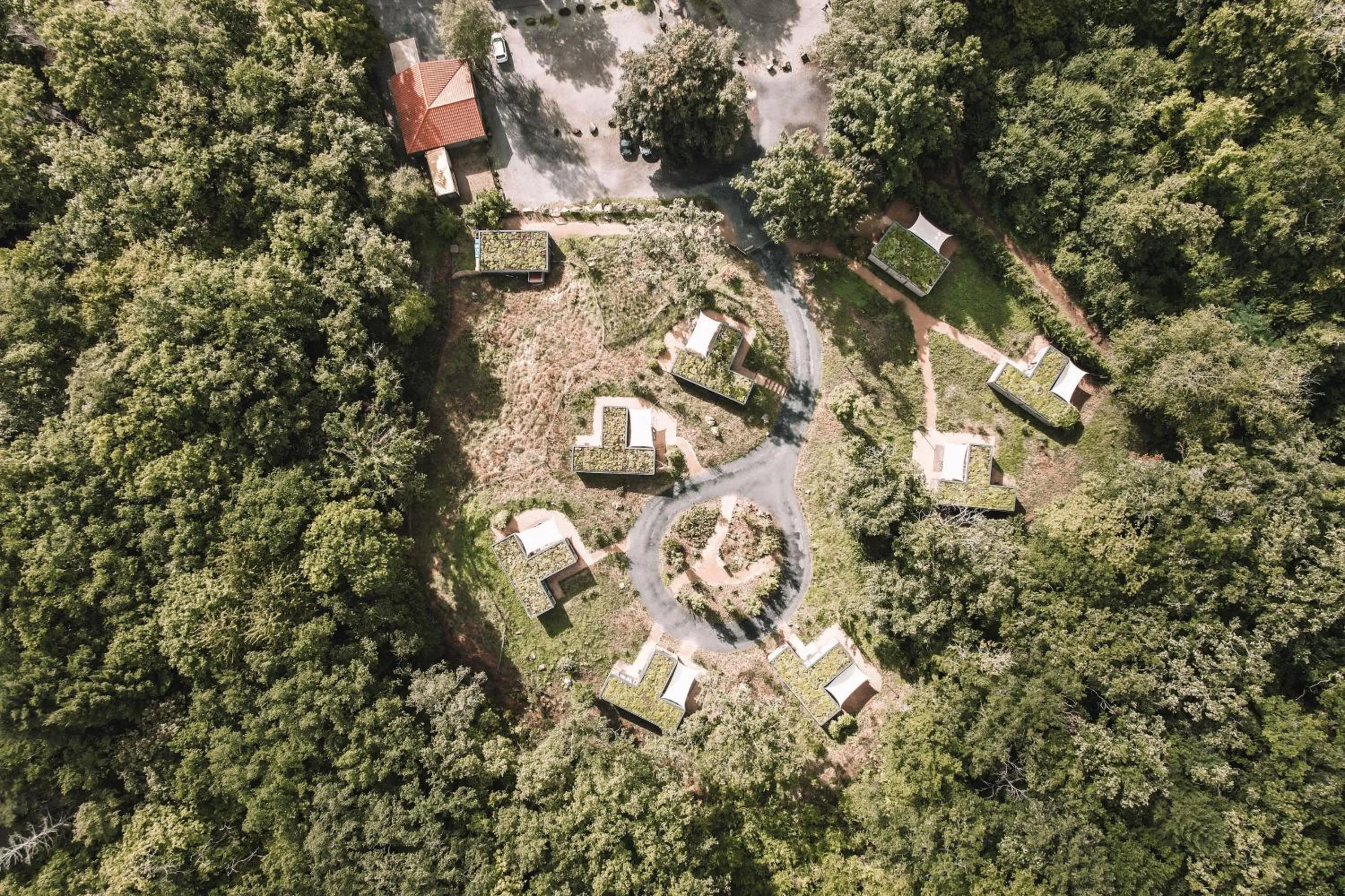 Bird's eye view in Volvic Organic Resort