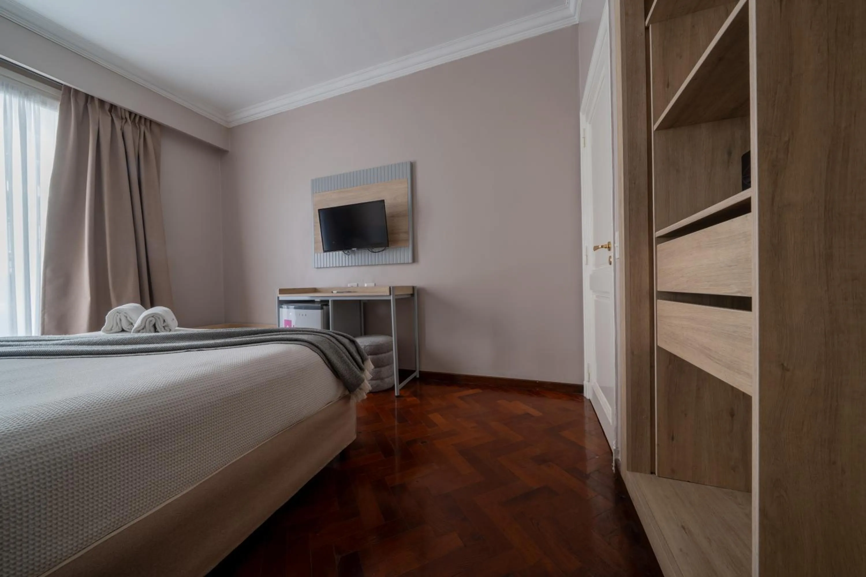 wardrobe, Bed in HOTEL REGIS