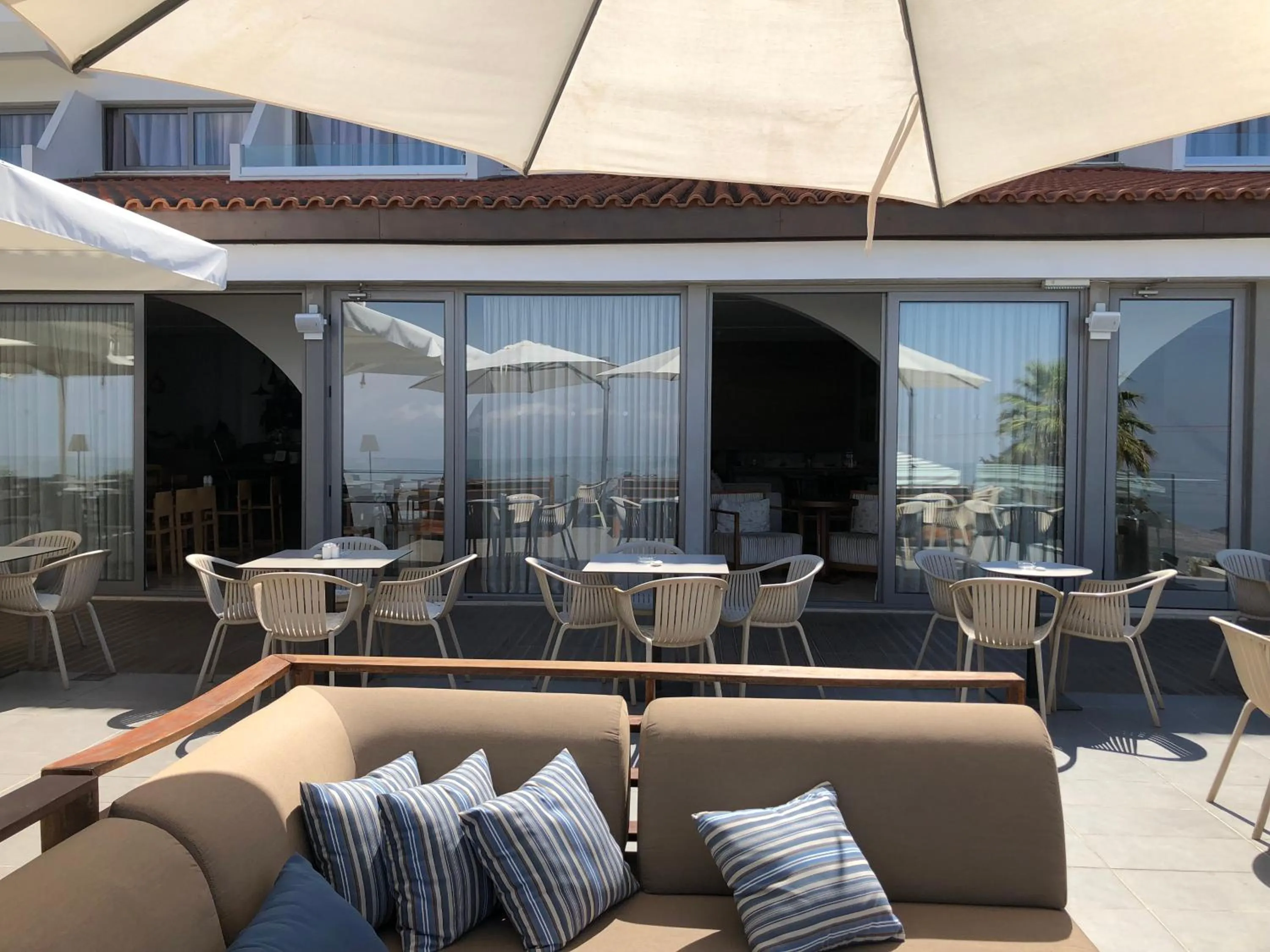 Patio in Droushia Heights Hotel