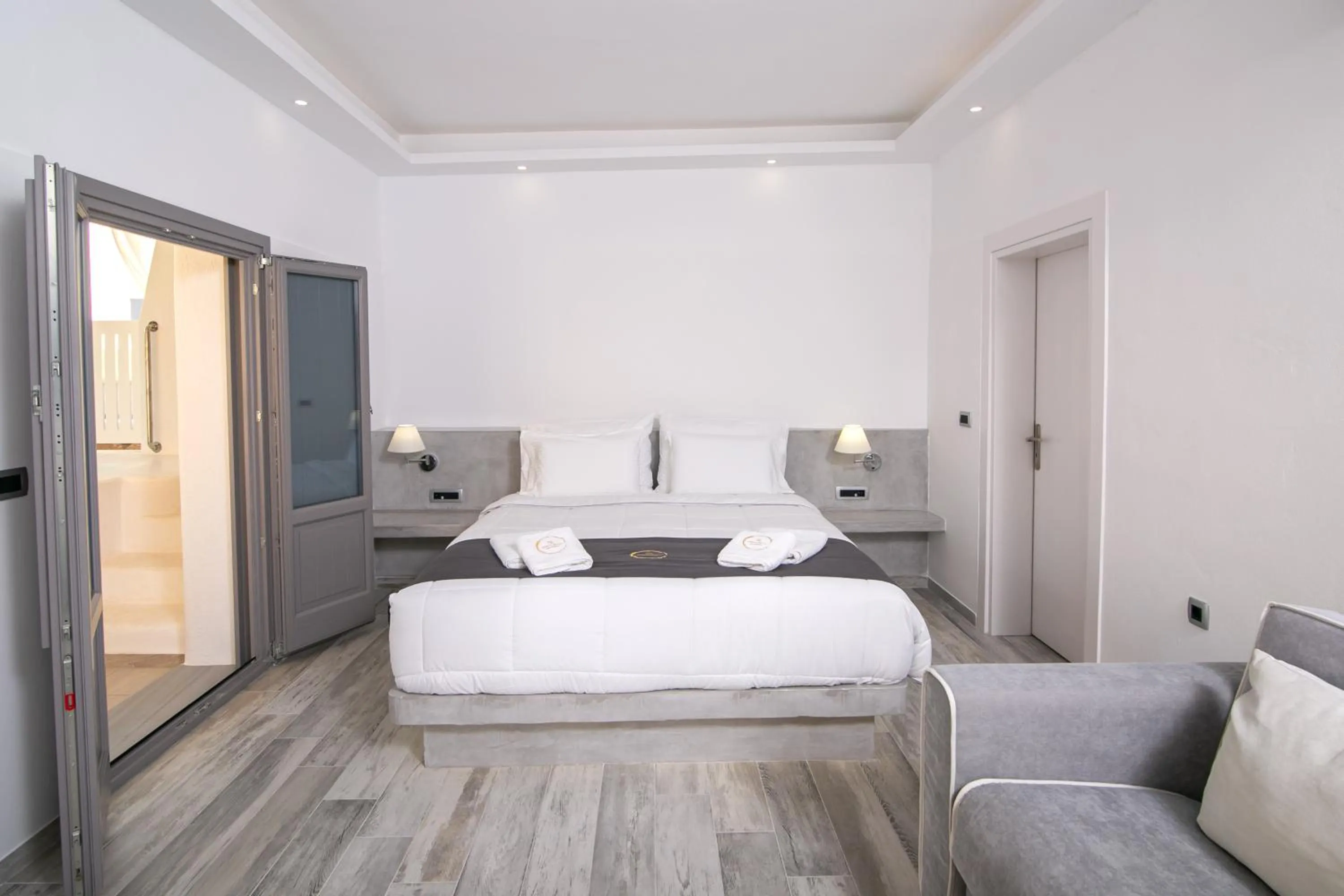 Bedroom, Bed in Aegean Melody Suites & Villas