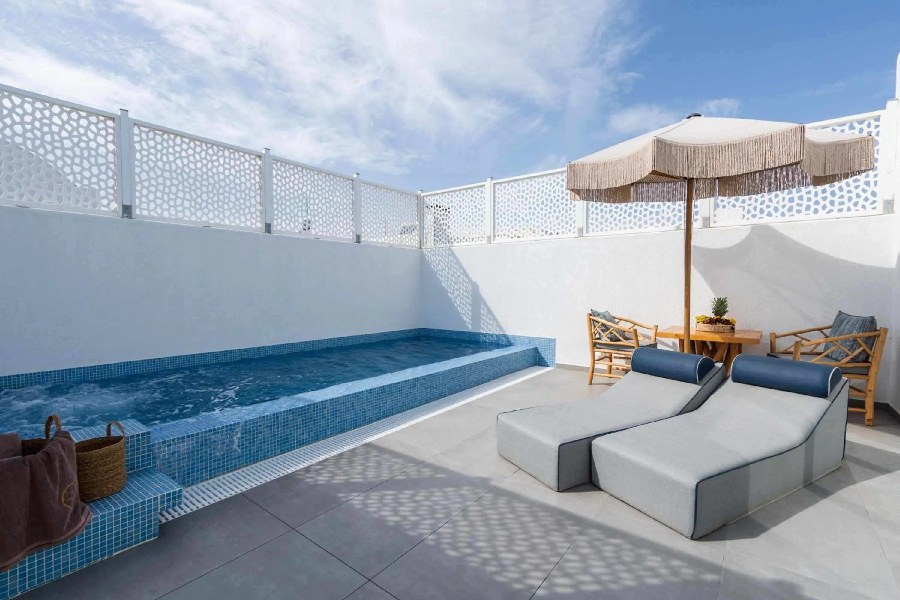 Living room in Aegean Melody Suites & Villas