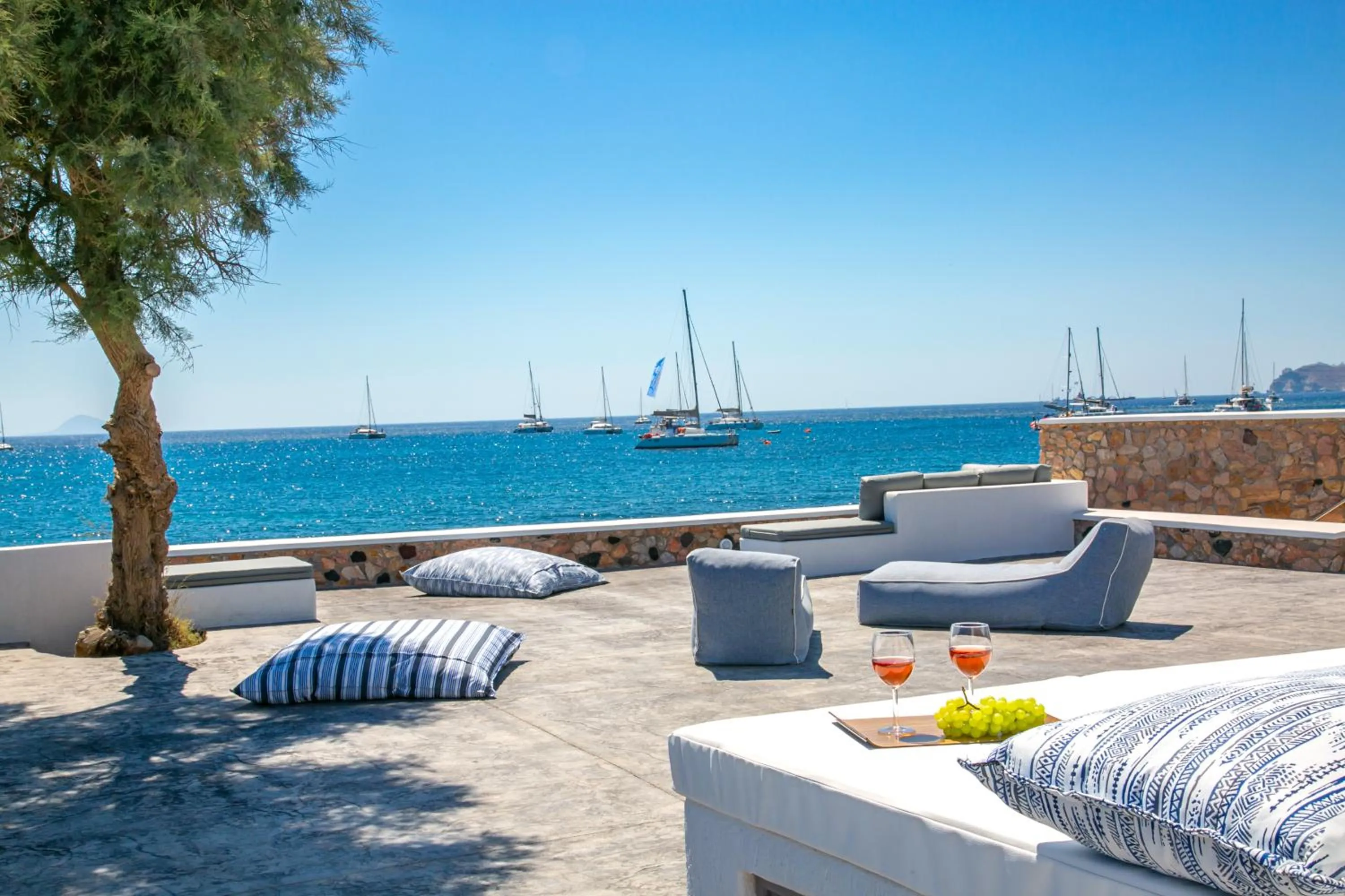 Patio in Aegean Melody Suites & Villas