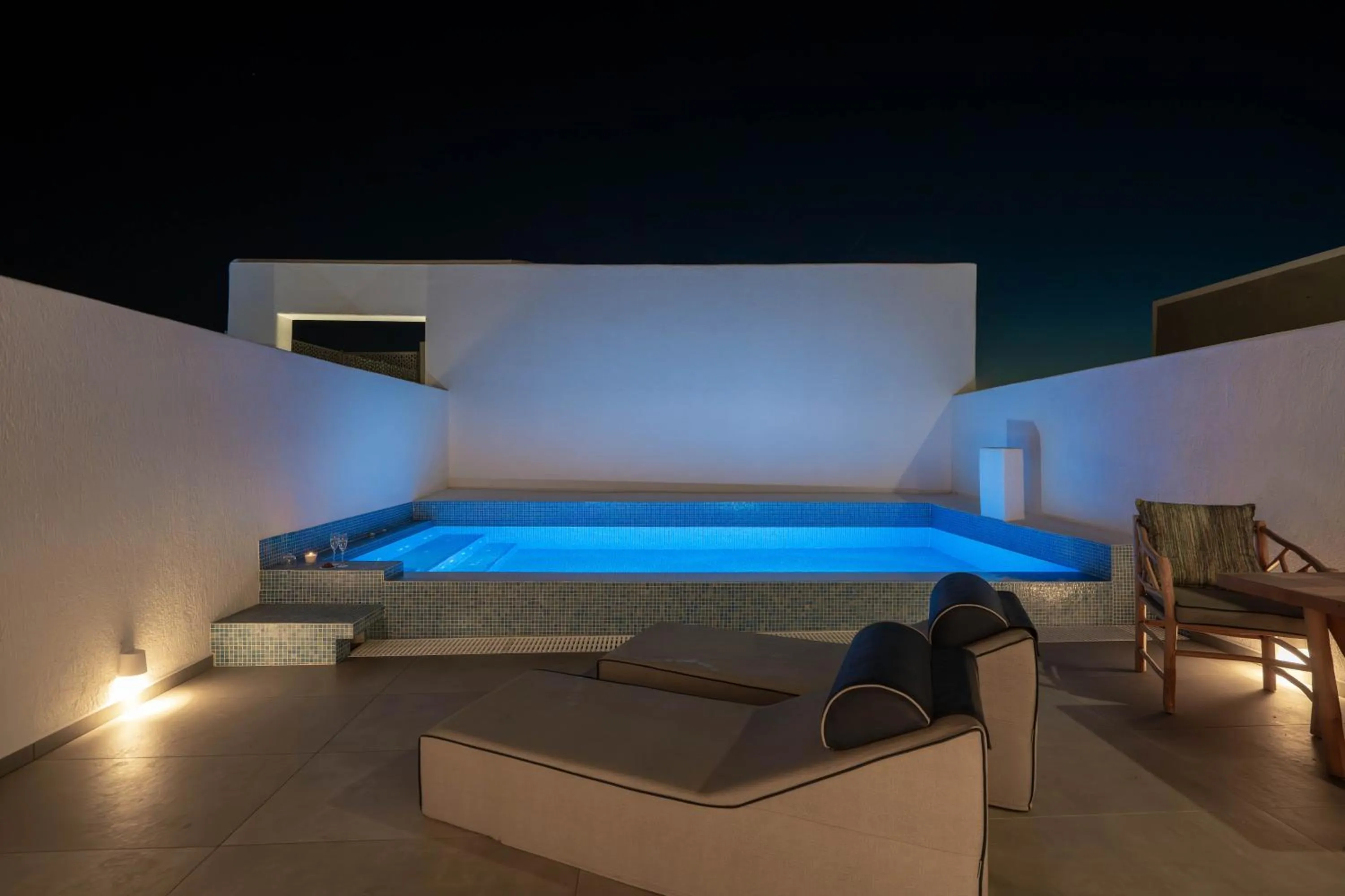 Pool view in Aegean Melody Suites & Villas