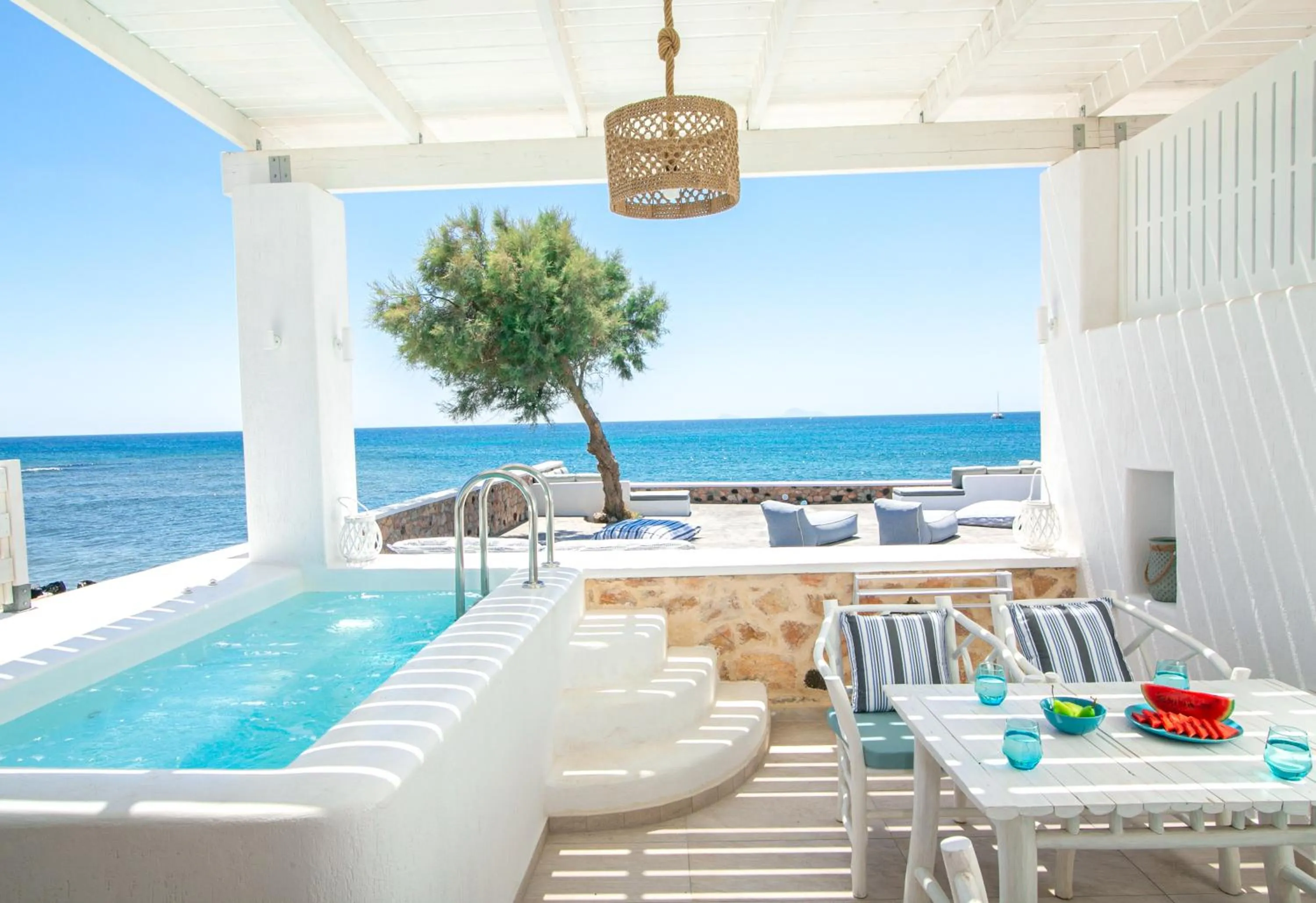 Patio in Aegean Melody Suites & Villas