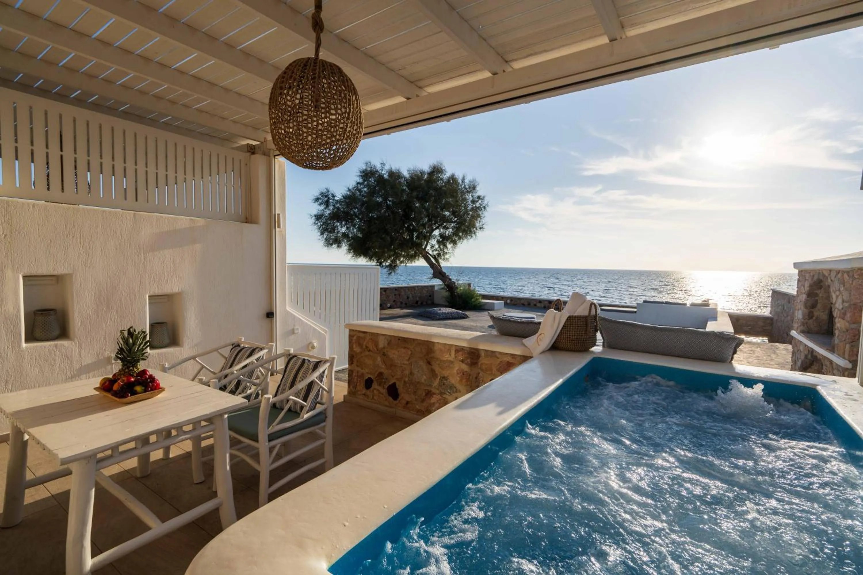 Patio in Aegean Melody Suites & Villas