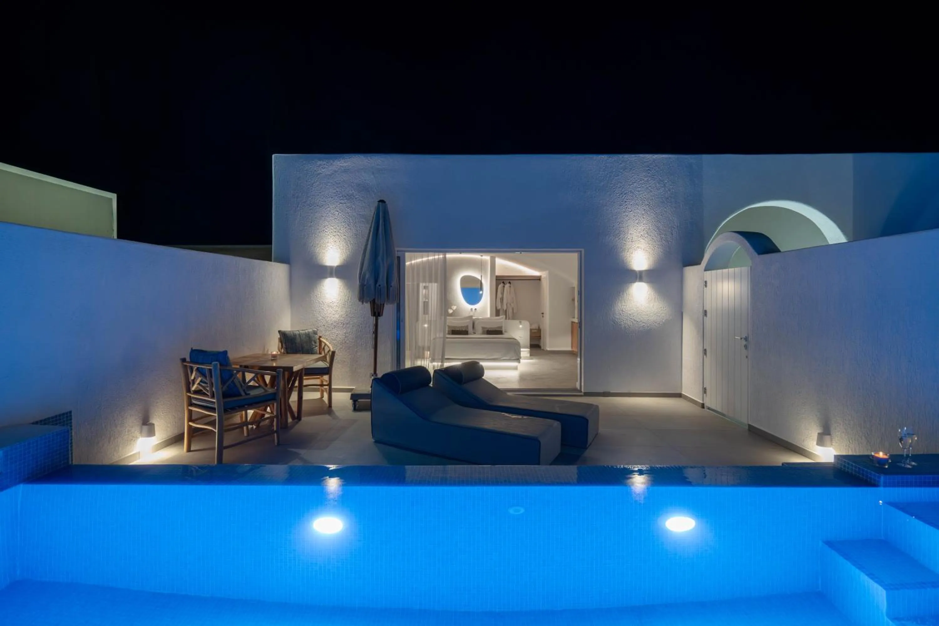 Pool view in Aegean Melody Suites & Villas