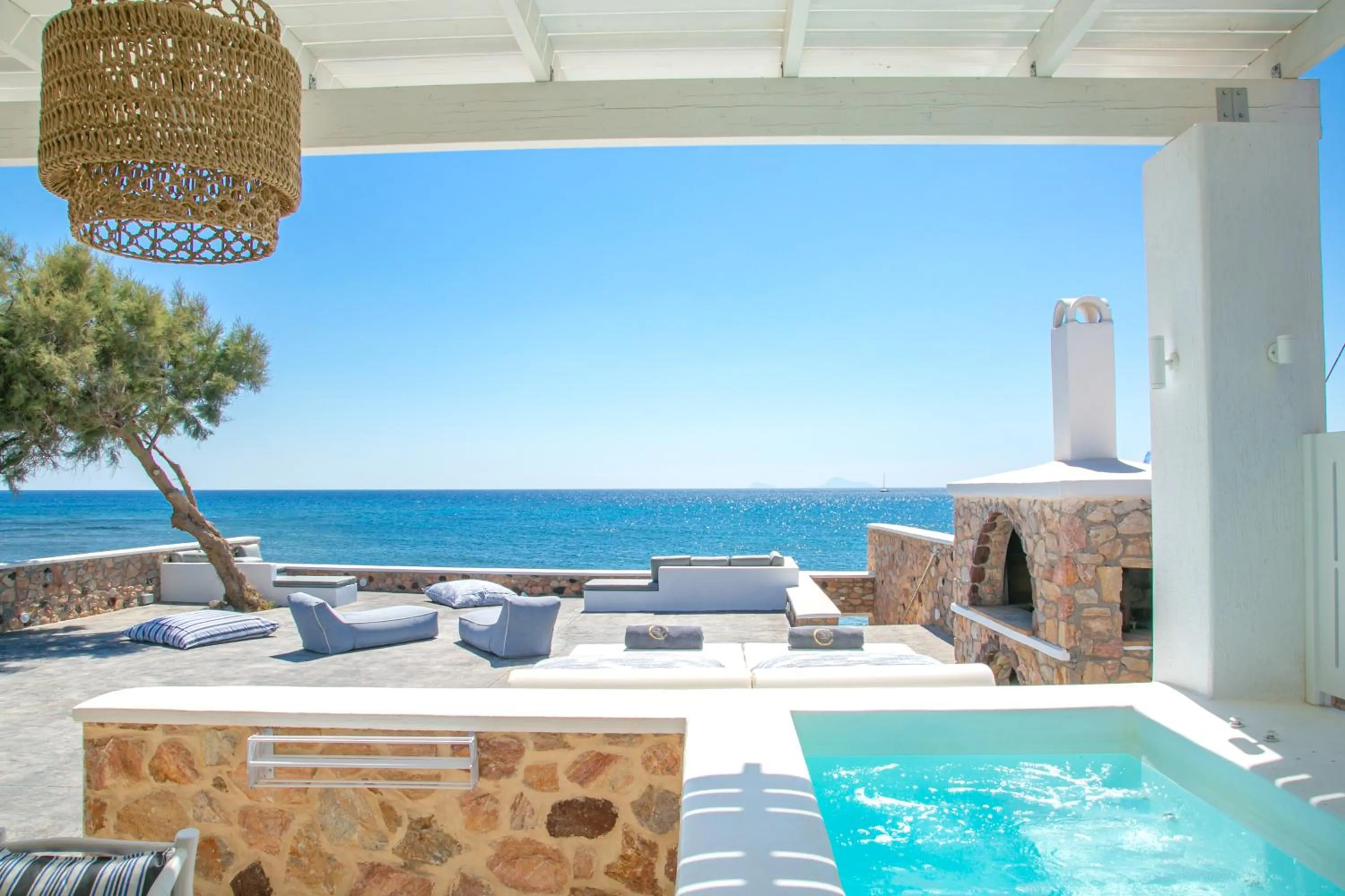 Patio in Aegean Melody Suites & Villas