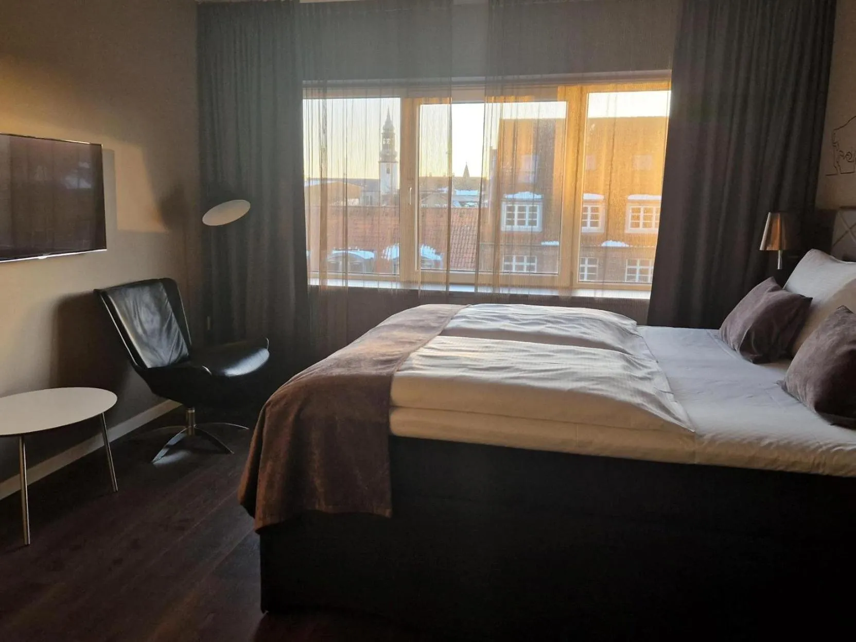 Bed in Radisson Blu Limfjord Hotel, Aalborg