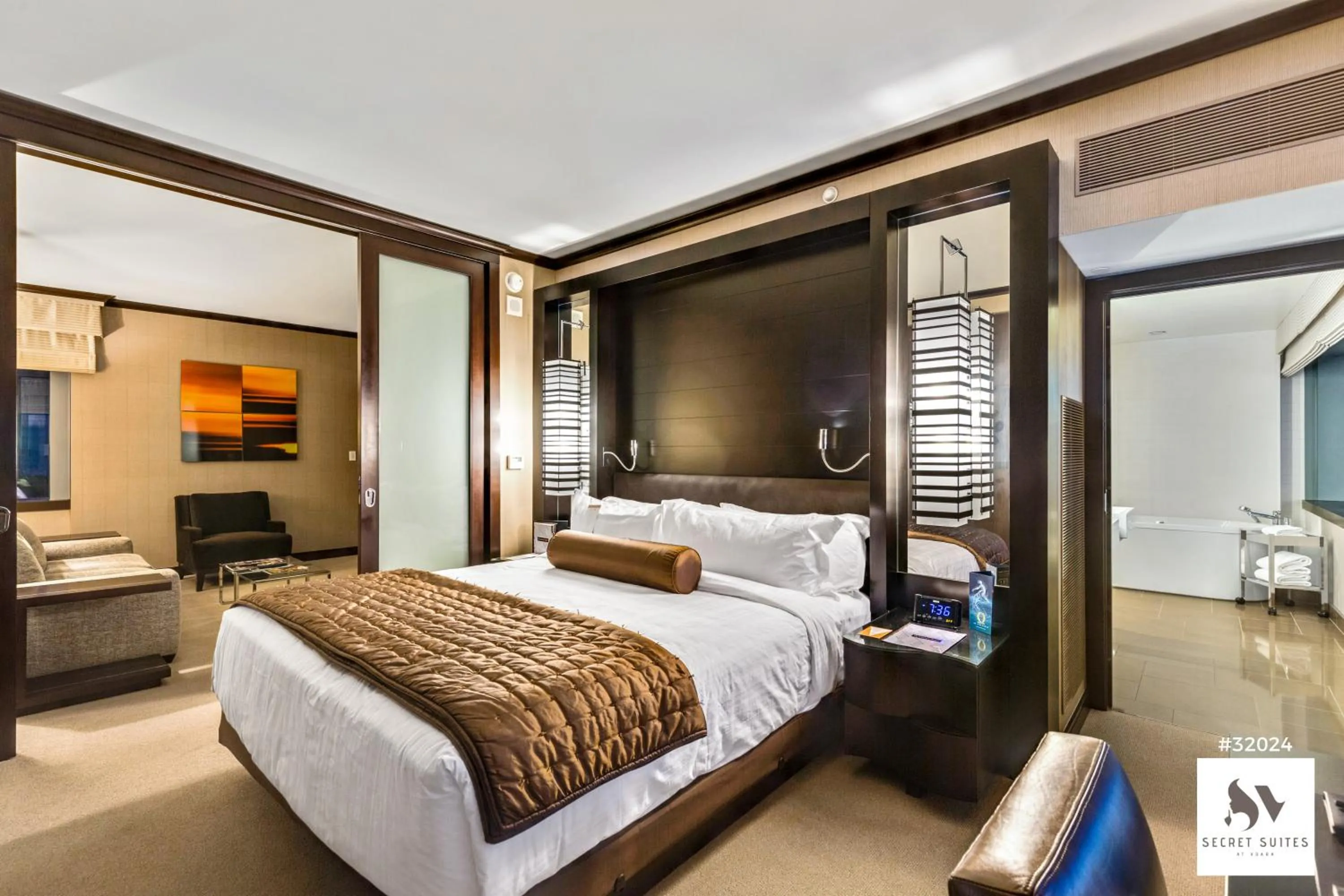 Bed in Secret Suites At Vdara