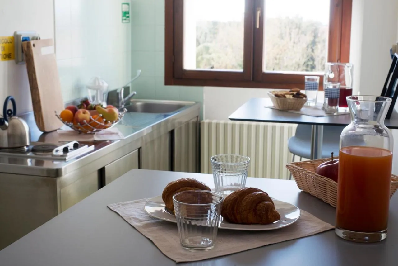 Communal kitchen in Casa Al Carmine