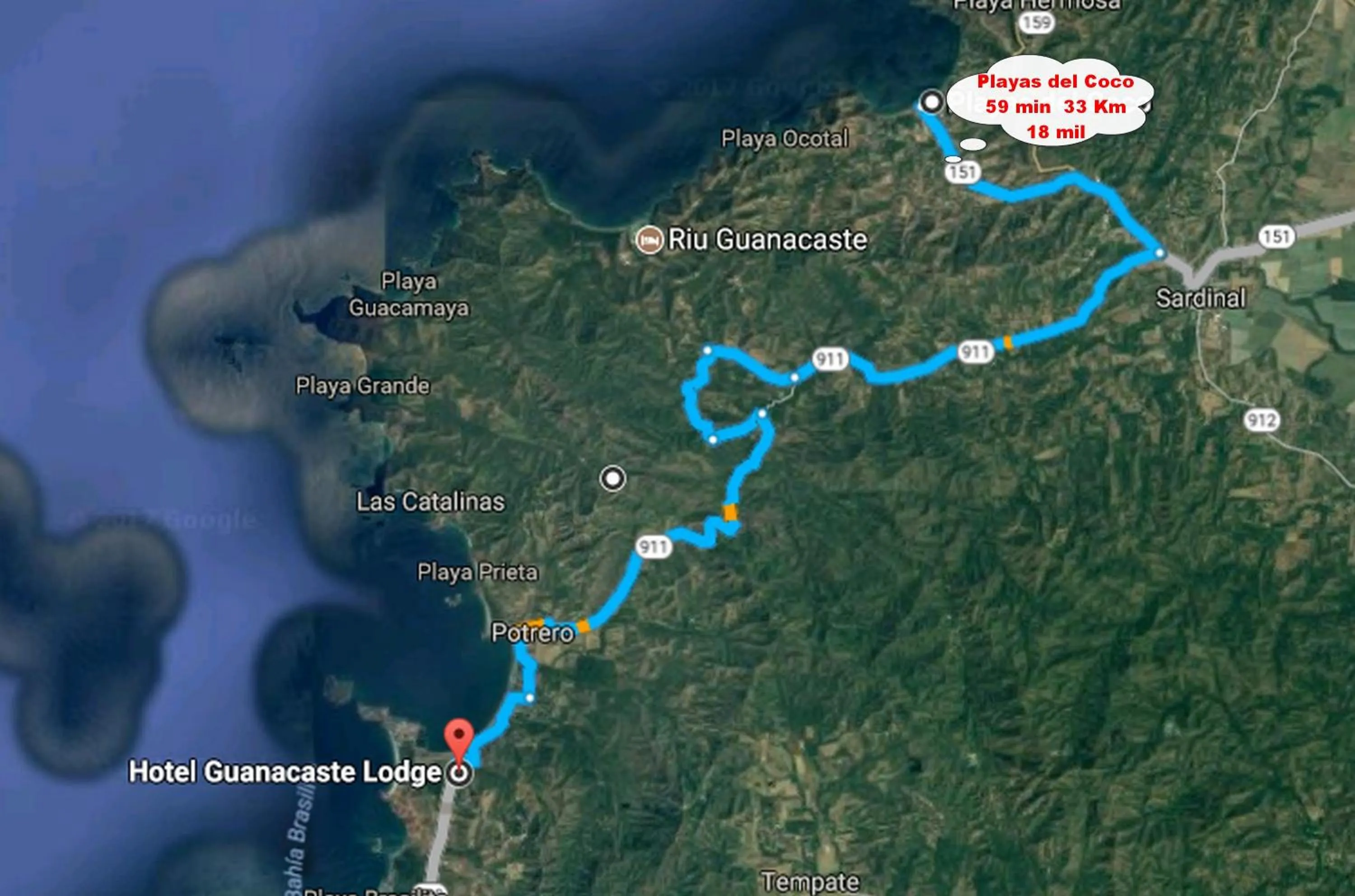 Beach in Hotel Guanacaste Lodge