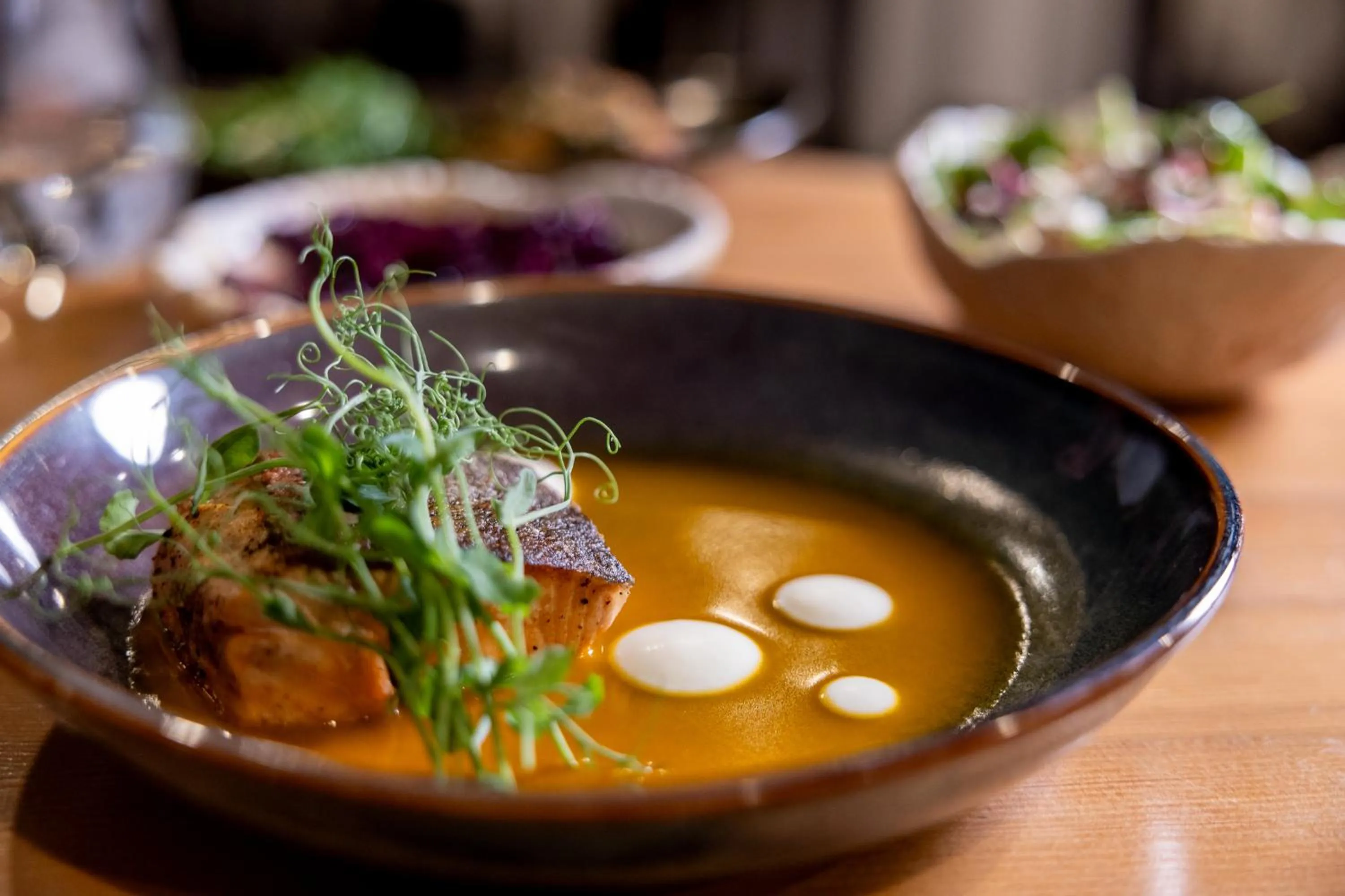 Food close-up in The Juniper Hotel & Bistro