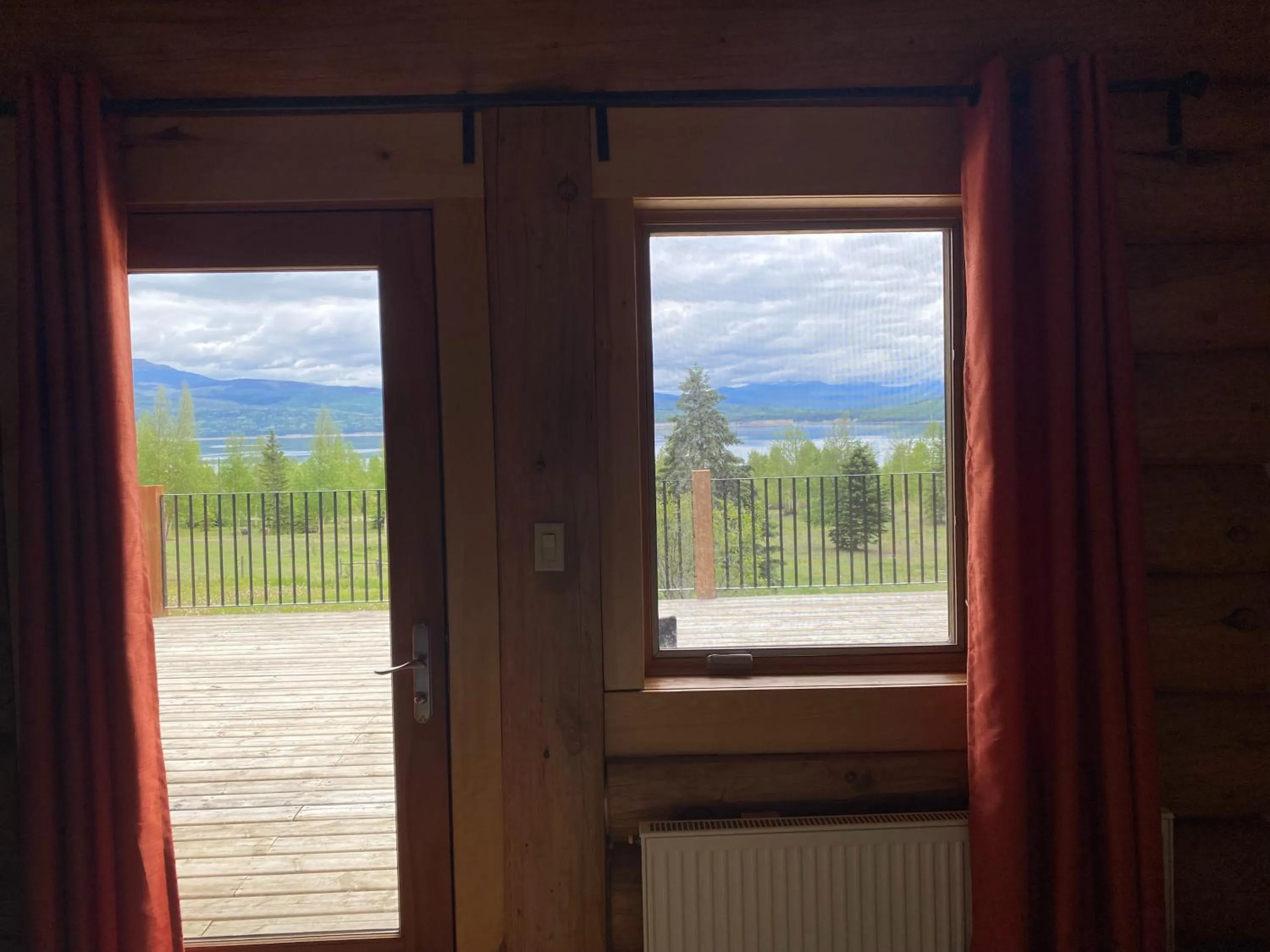 Patio in Williston Lake Resort