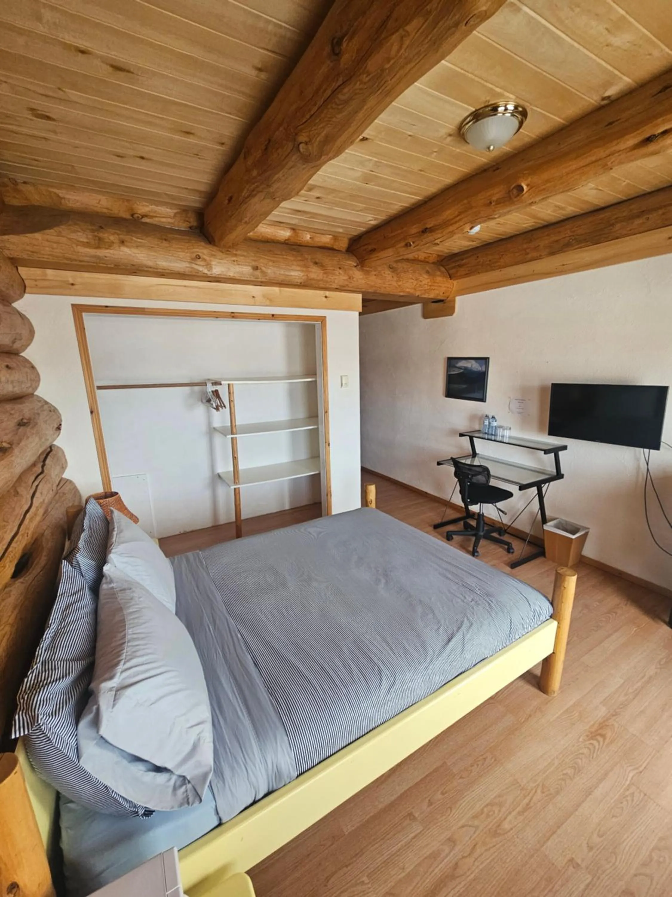 Bed in Williston Lake Resort