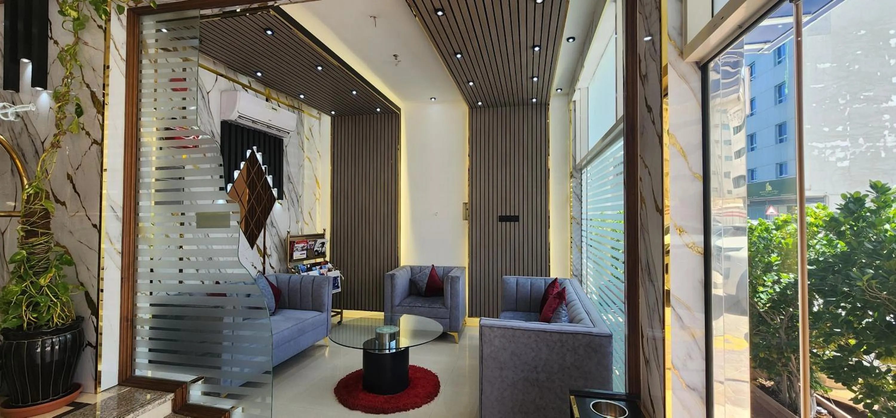 Seating area in Al Smou Hotel Apartments - MAHA HOSPITALITY GROUP