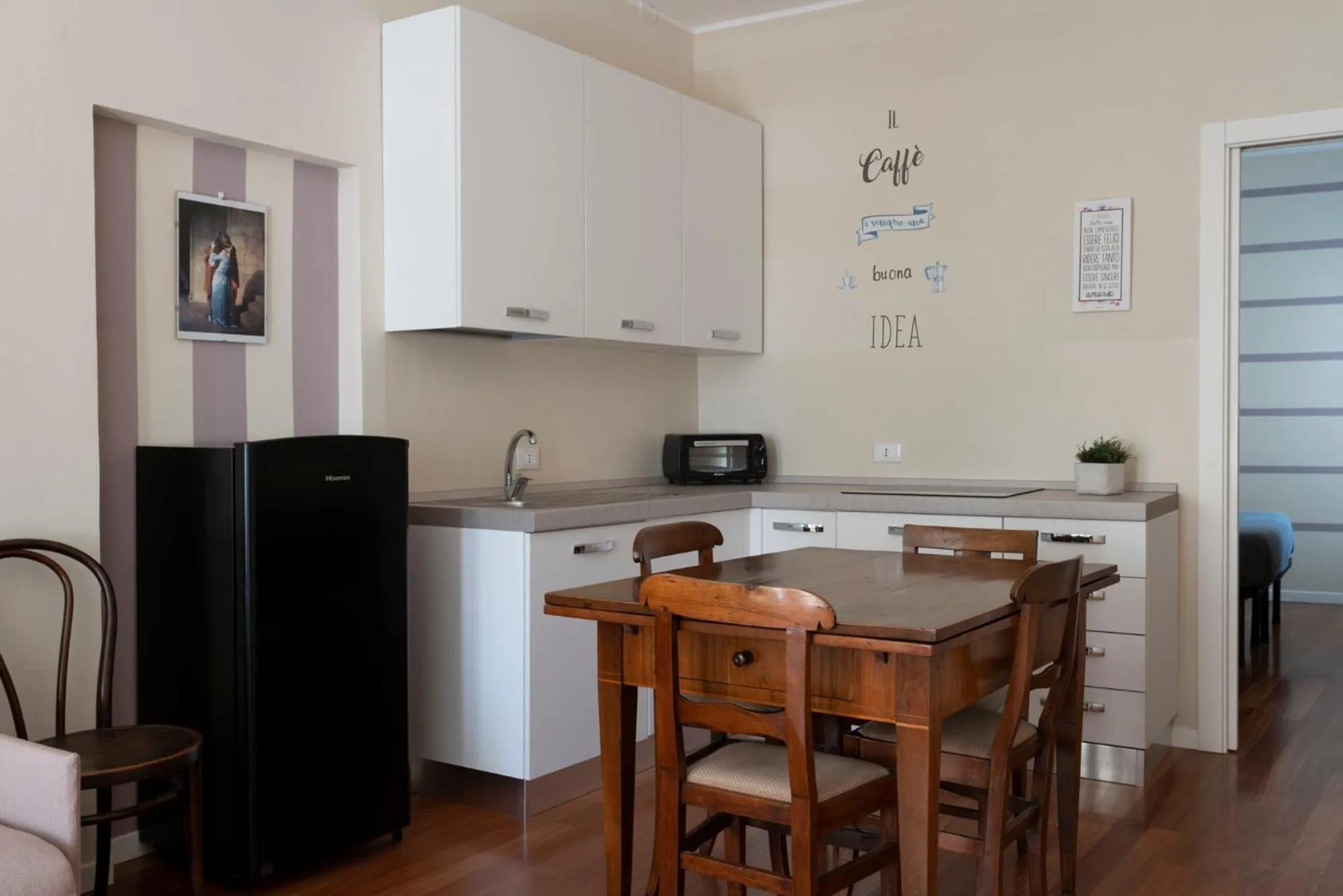 Kitchen or kitchenette in Casa di Sofia Città Alta