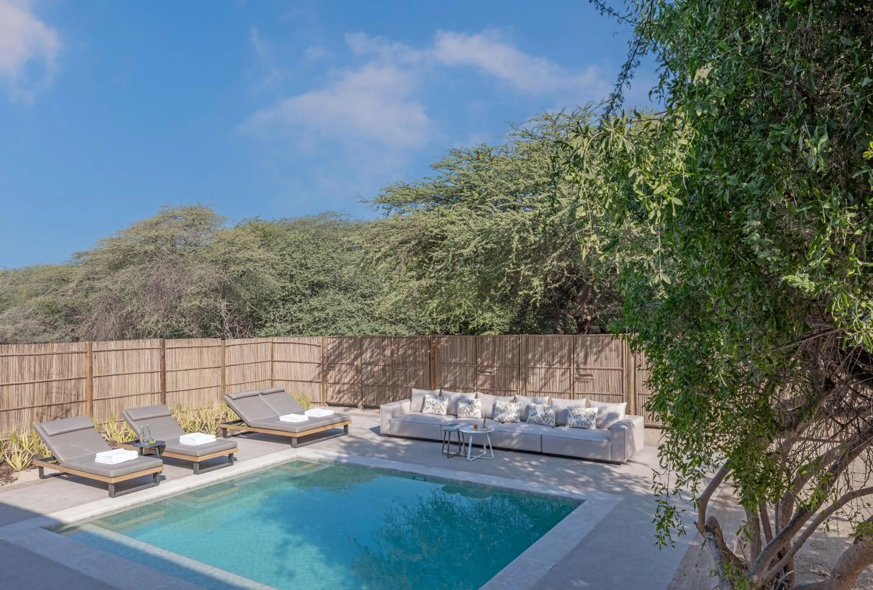 Pool view in Anantara Sir Bani Yas Island Al Sahel Villas