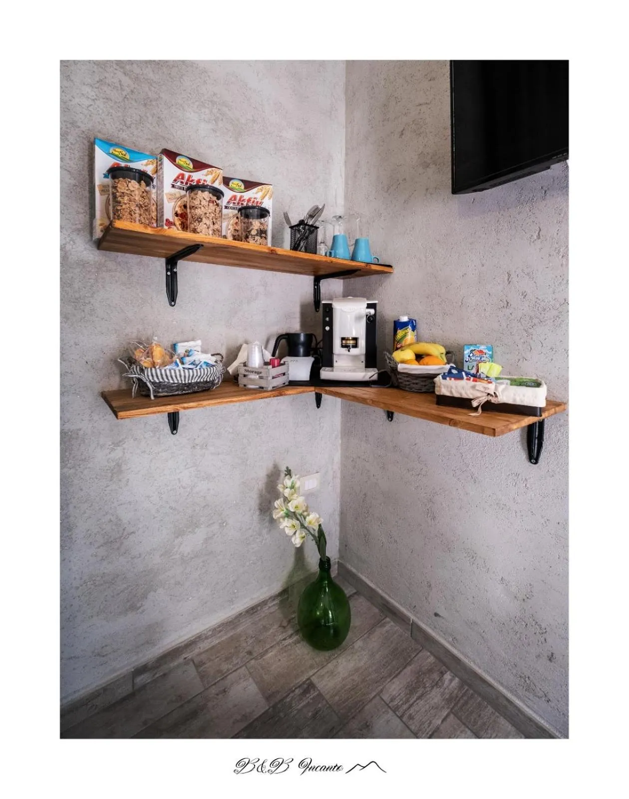 Food and drinks in B&B Incanto