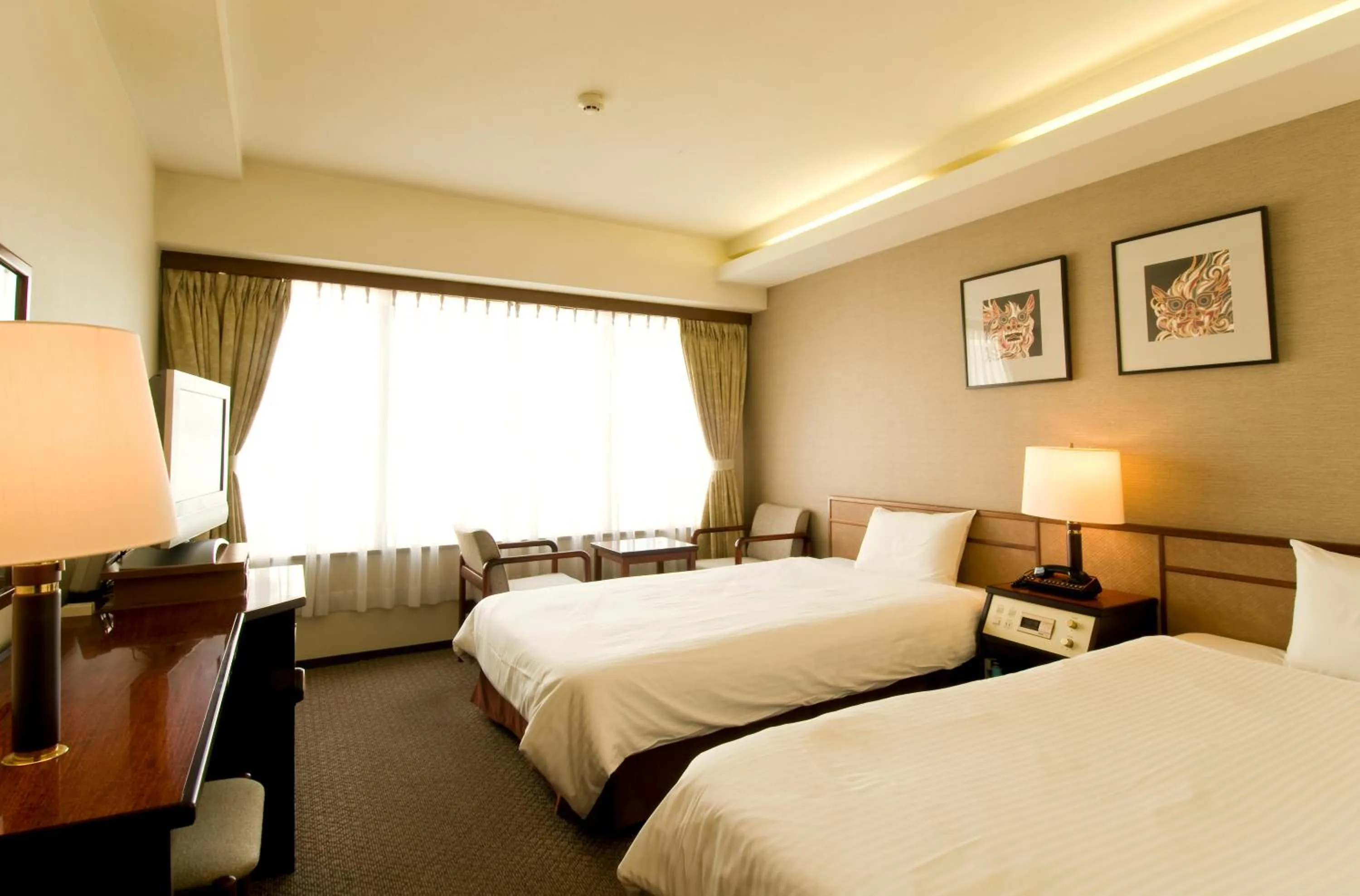 Bed in Ryukyu Sun Royal Hotel