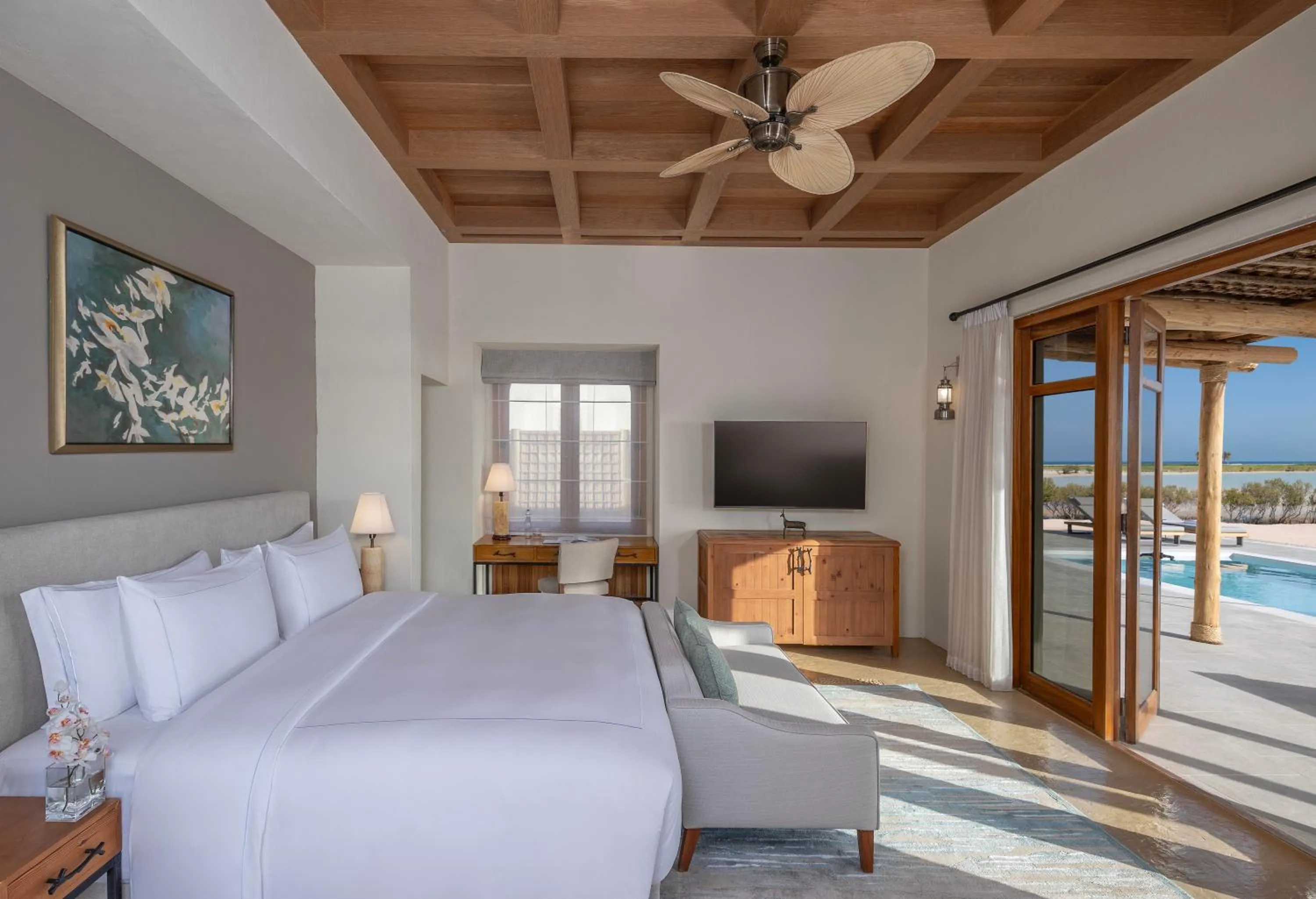 Property building, Bed in Anantara Sir Bani Yas Island Al Yamm Villa Resort