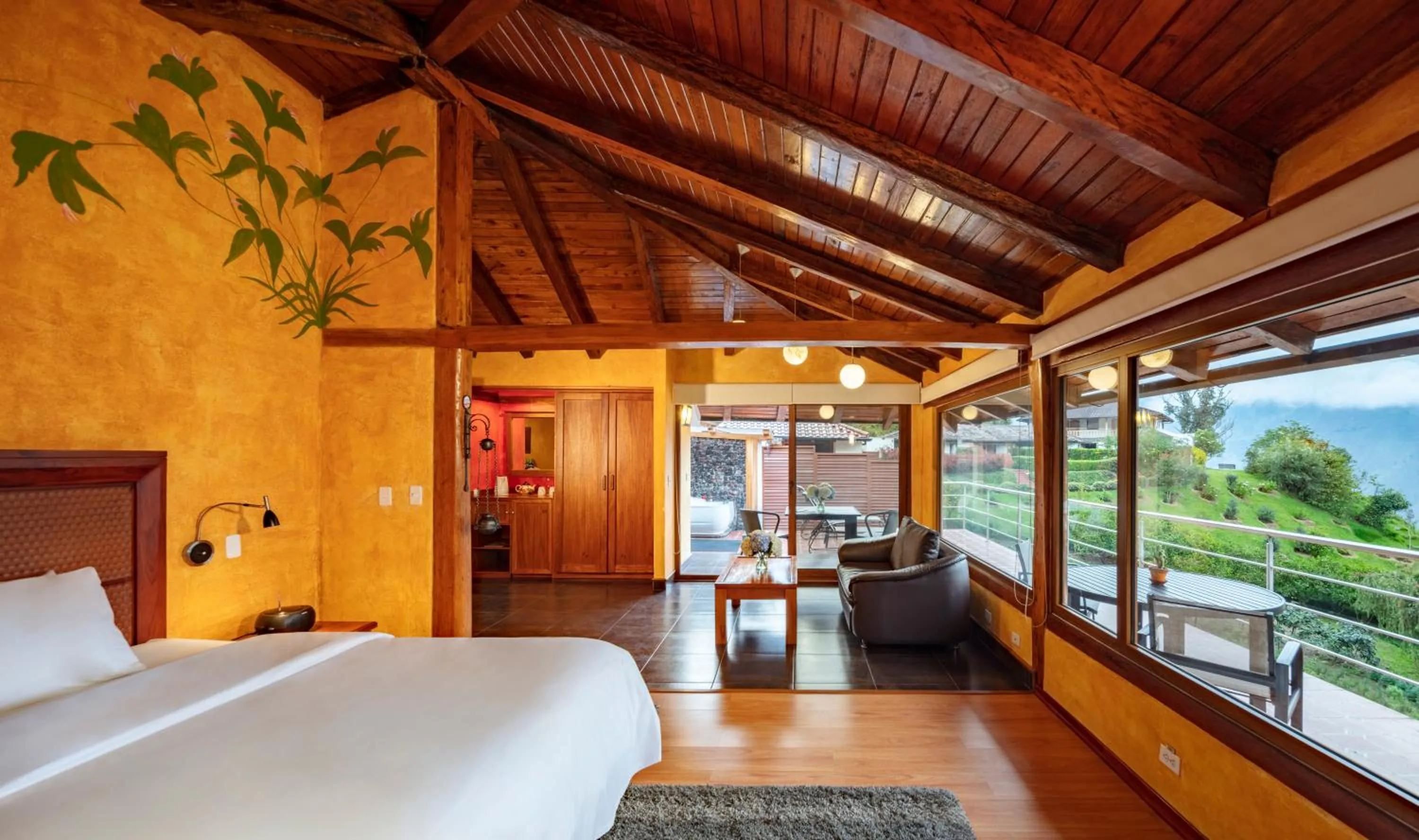 Bed in Luna Volcán, Adventure SPA - formerly Luna Runtún