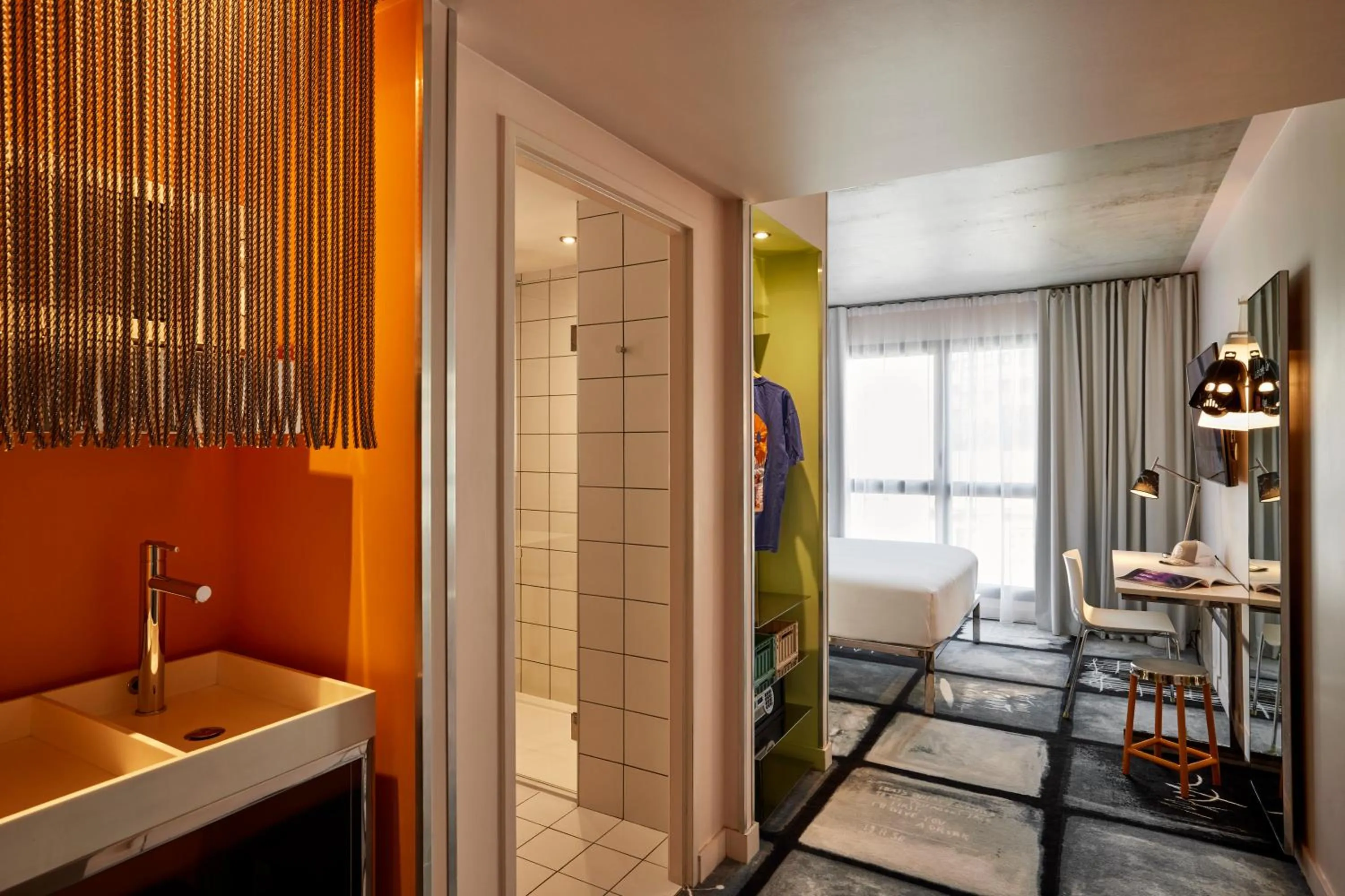 Bed in Mama Shelter Lyon