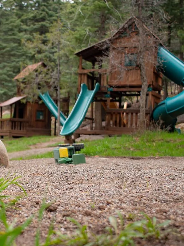 Children play ground in Corkins Lodge