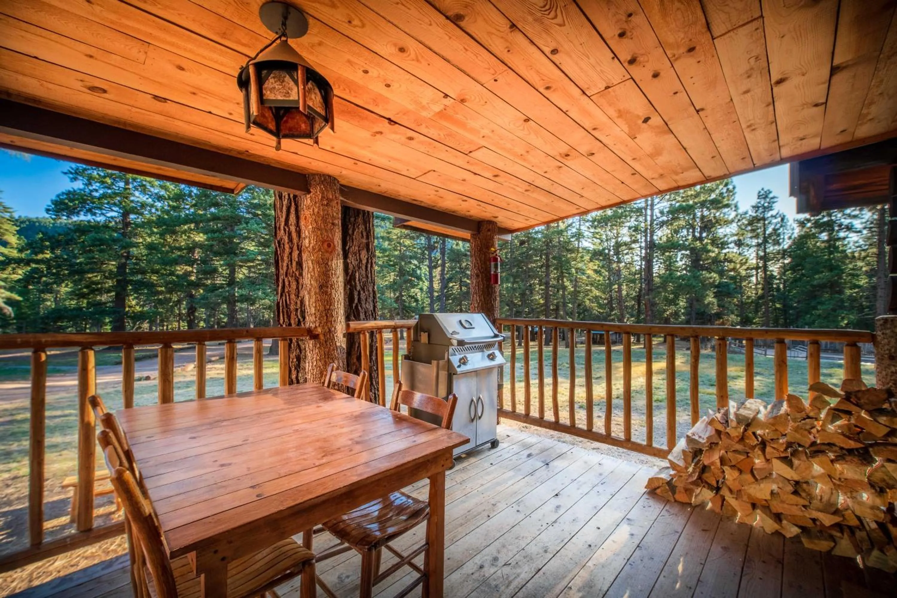 Patio in Corkins Lodge