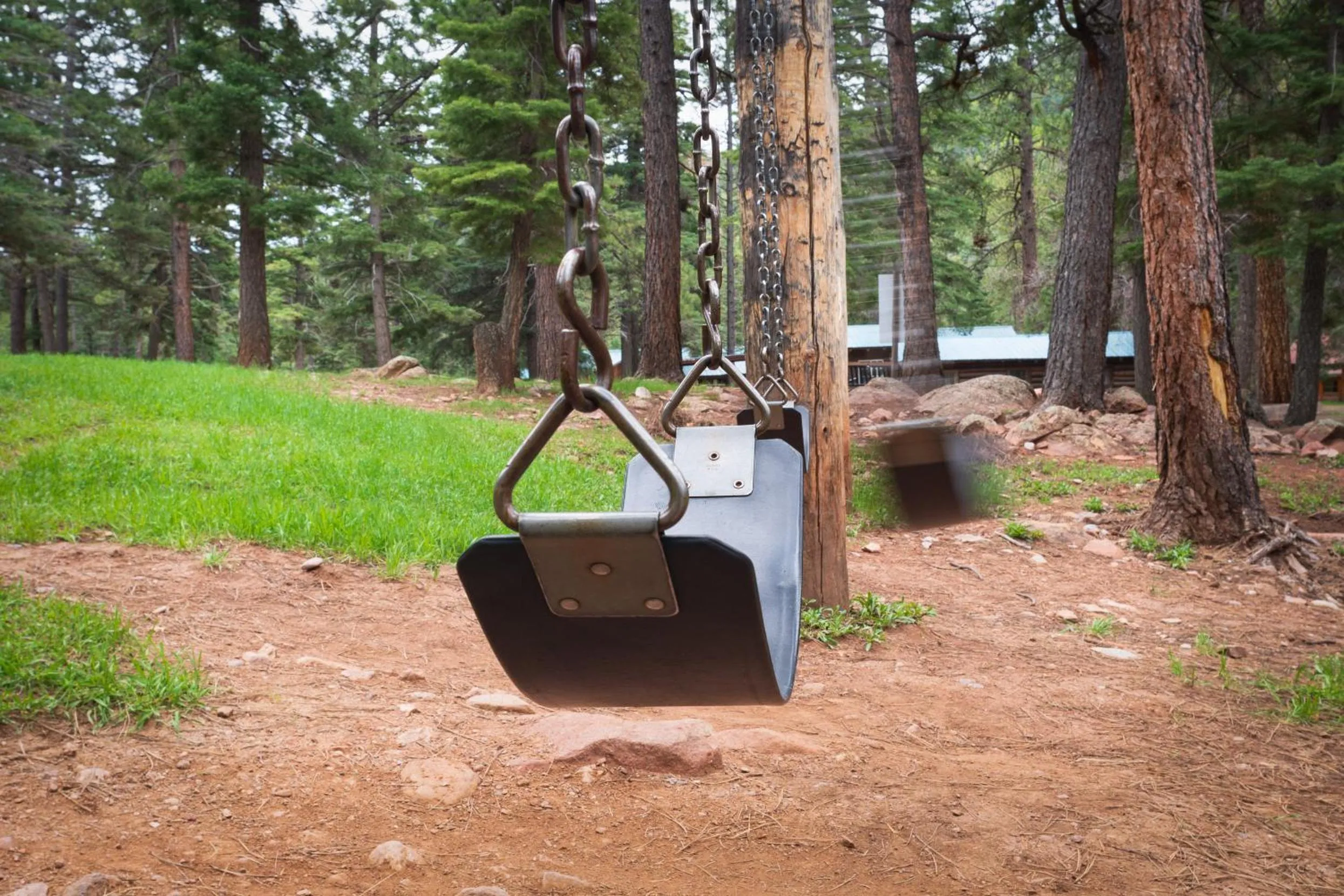 Children play ground in Corkins Lodge