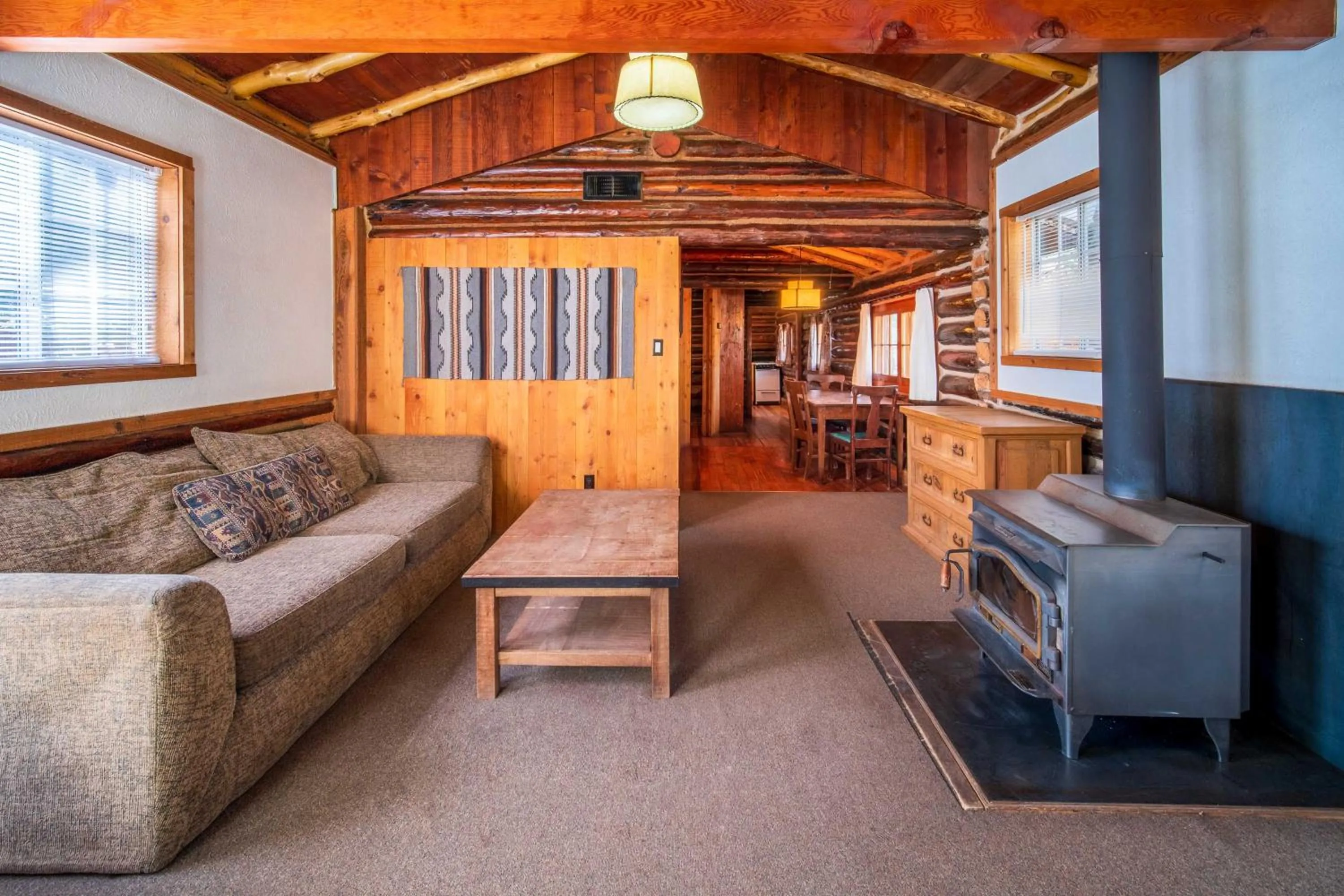 Living room in Corkins Lodge